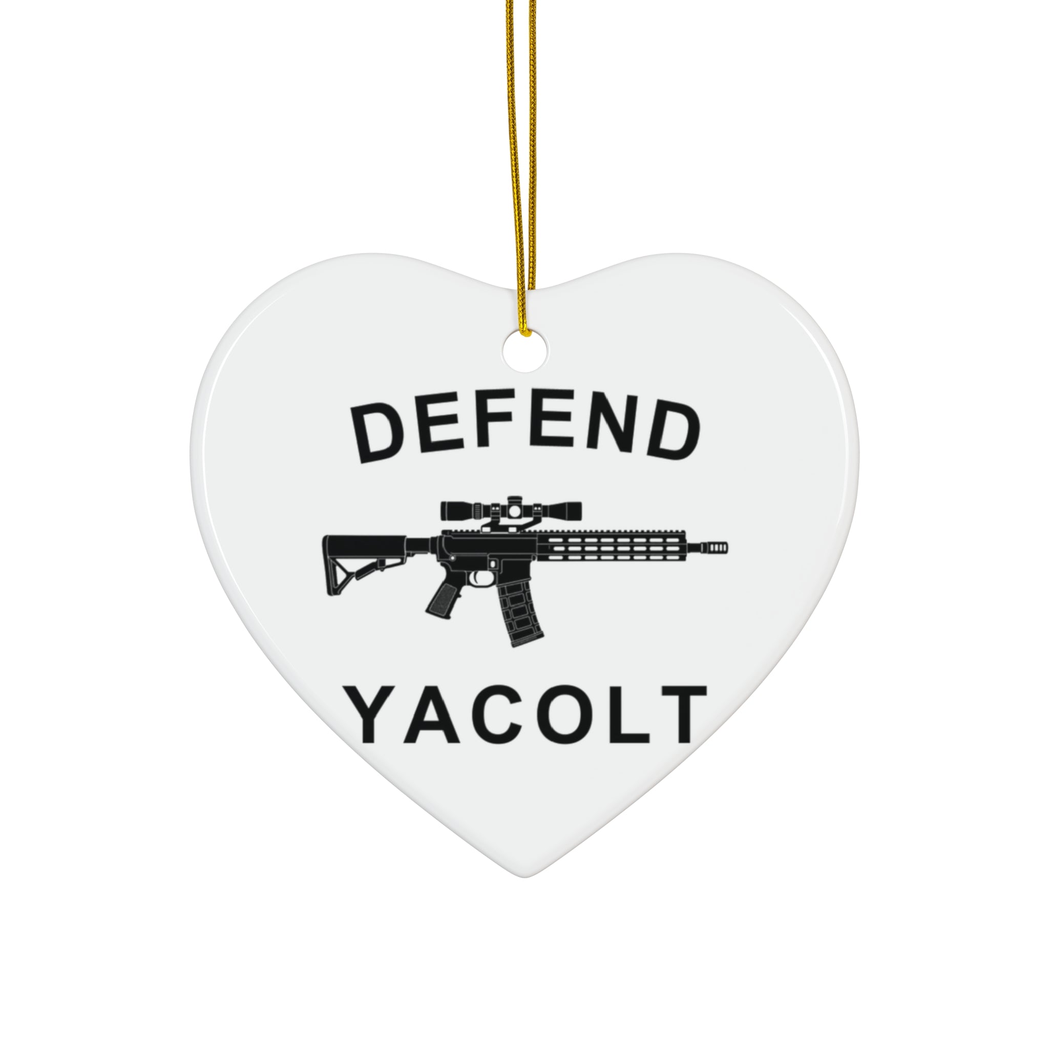 Defend Yacolt AR-15 Ceramic Ornament