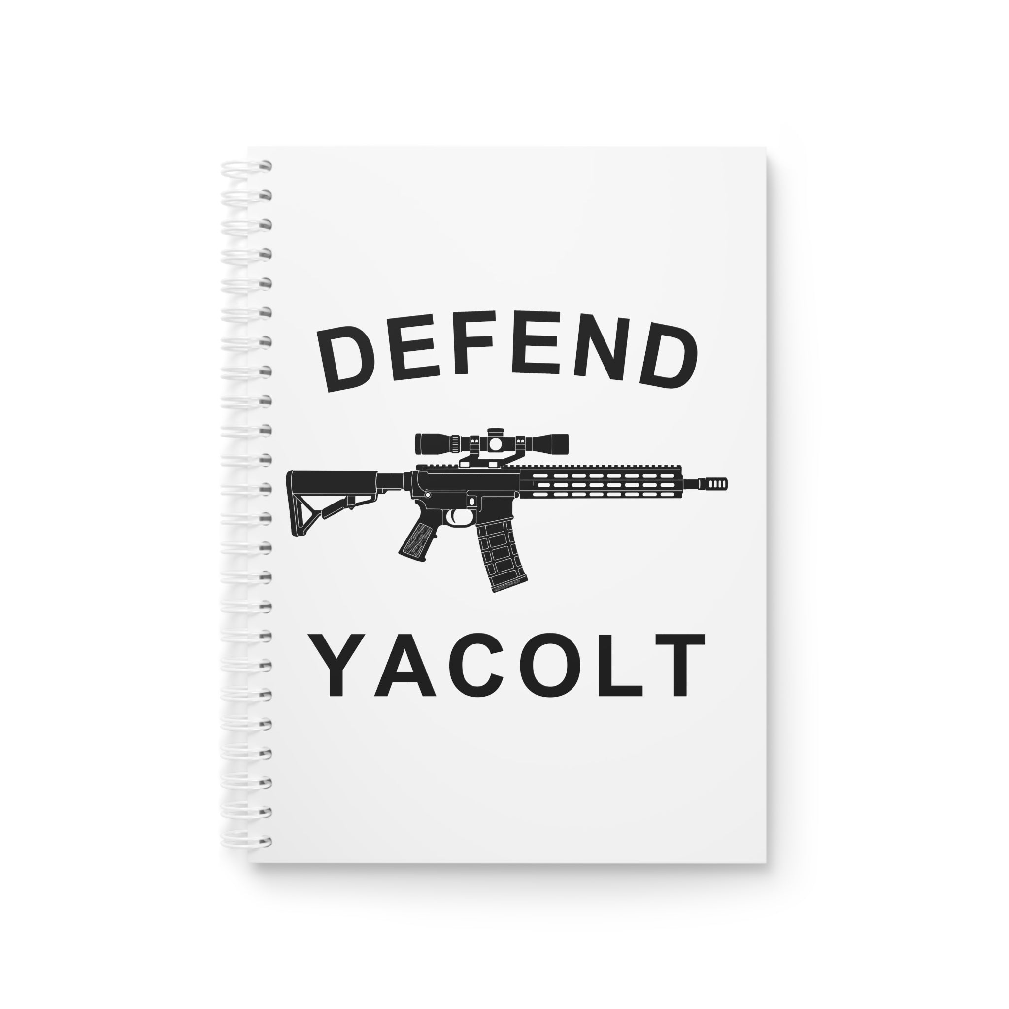 Defend Yacolt AR-15 Spiral Notebook