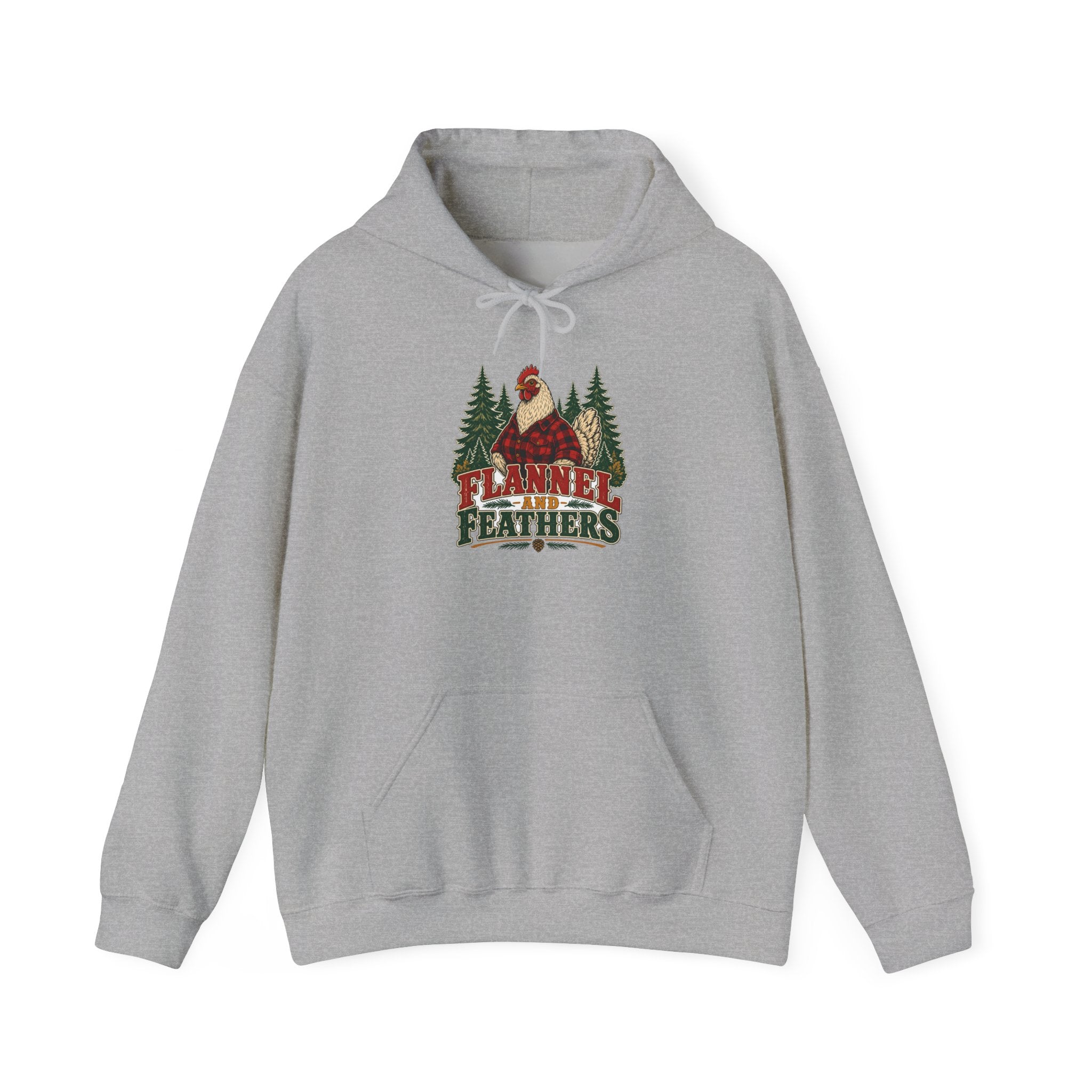 Flannel & Feathers Hoodie