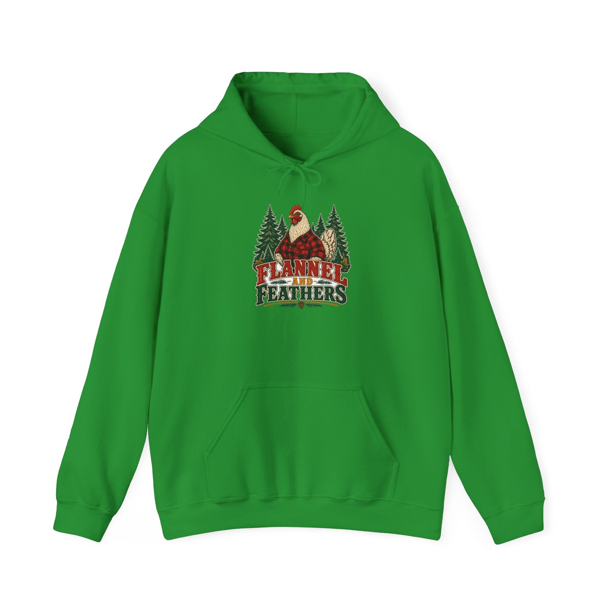 Flannel & Feathers Hoodie