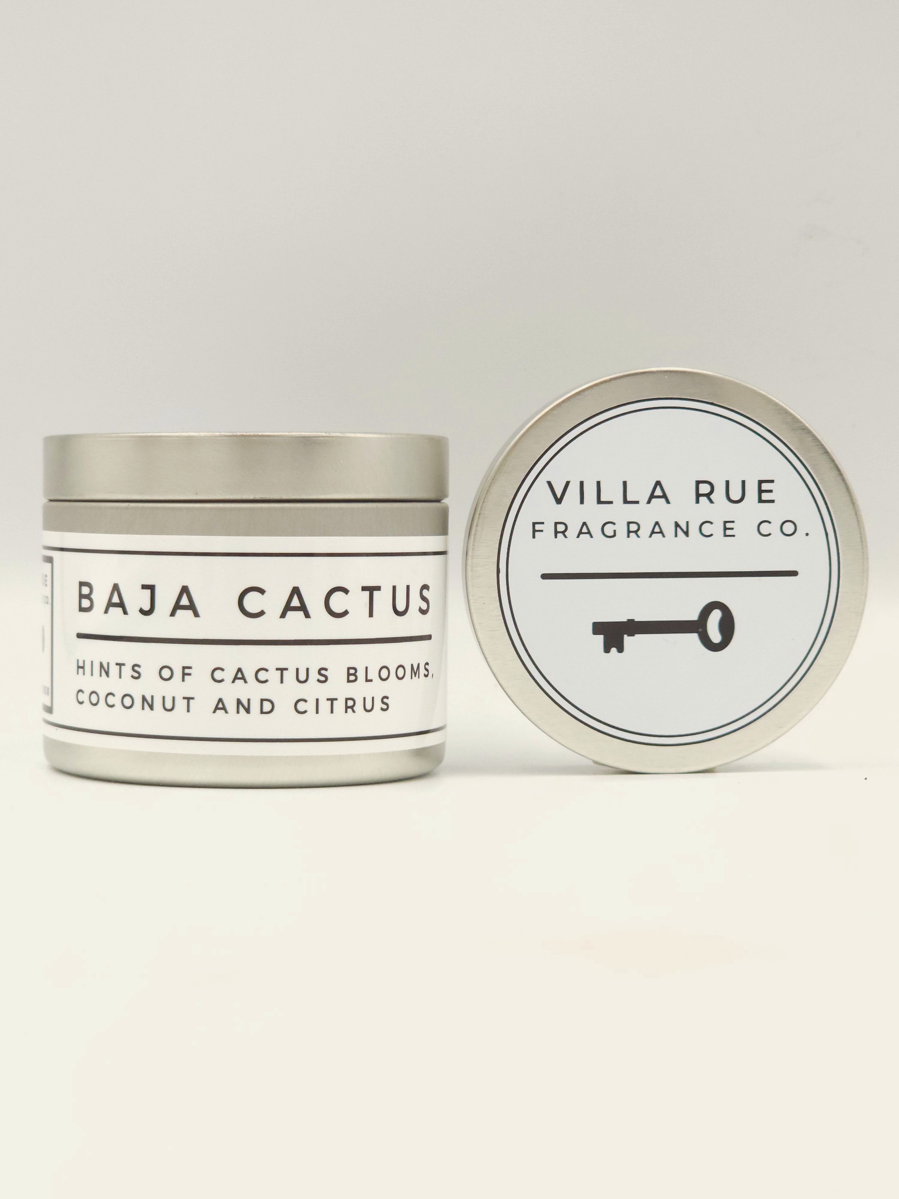 Villa Rue Baja Cactus soy candle — 4oz Tin