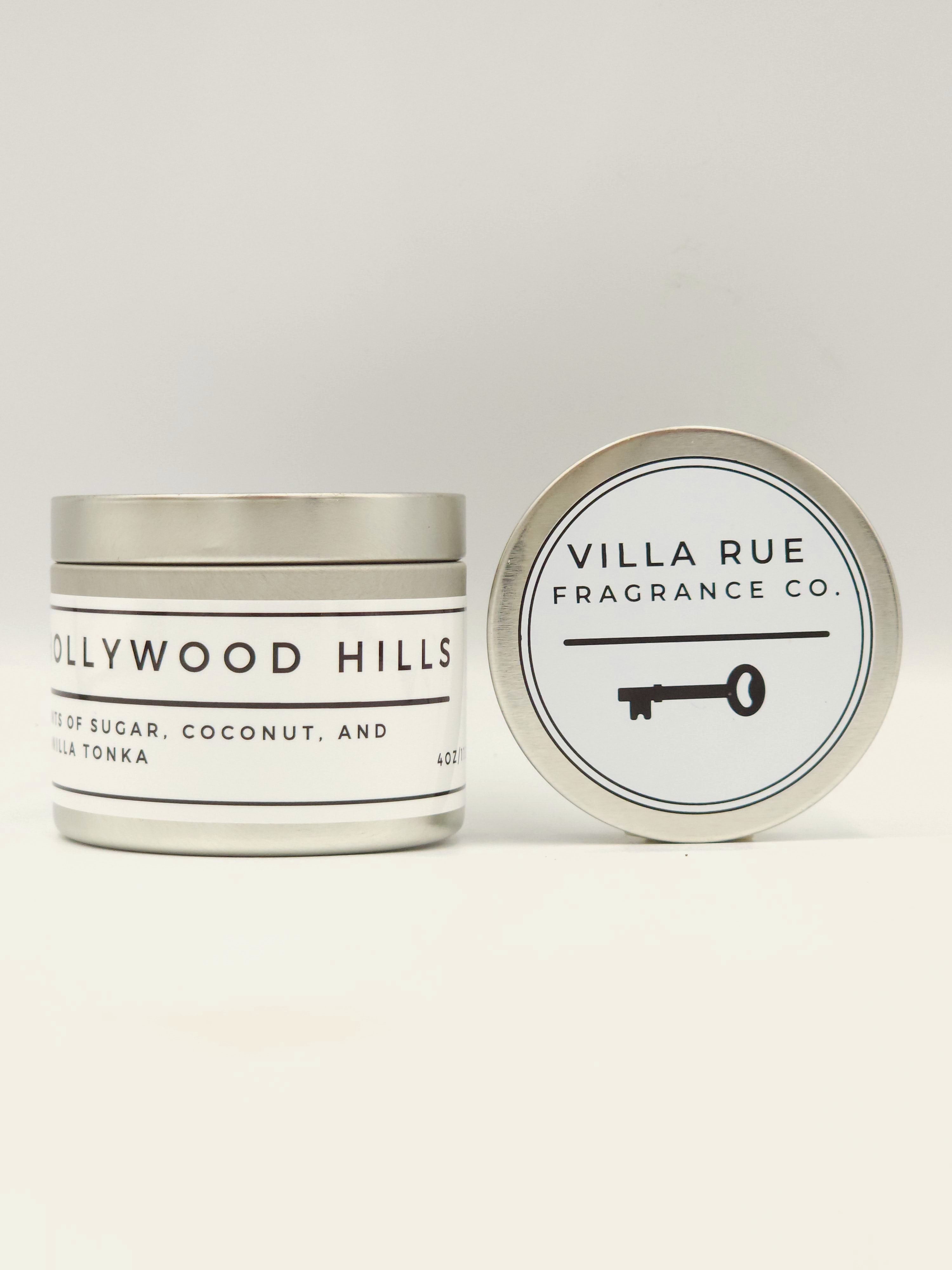 Villa Rue Hollywood Hills soy candle — 4oz Tin