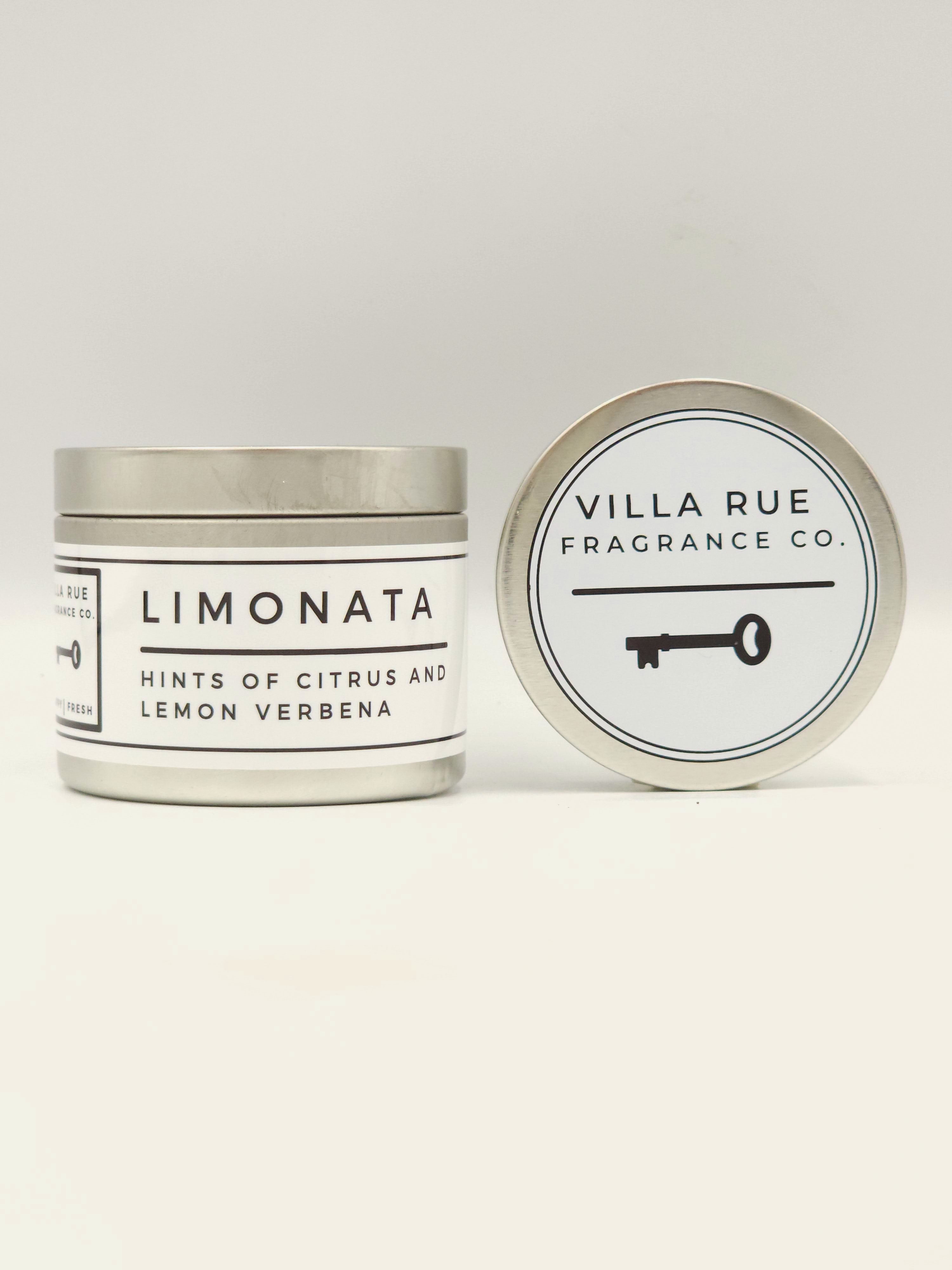 Villa Rue Limonata soy candle — 4oz Tin