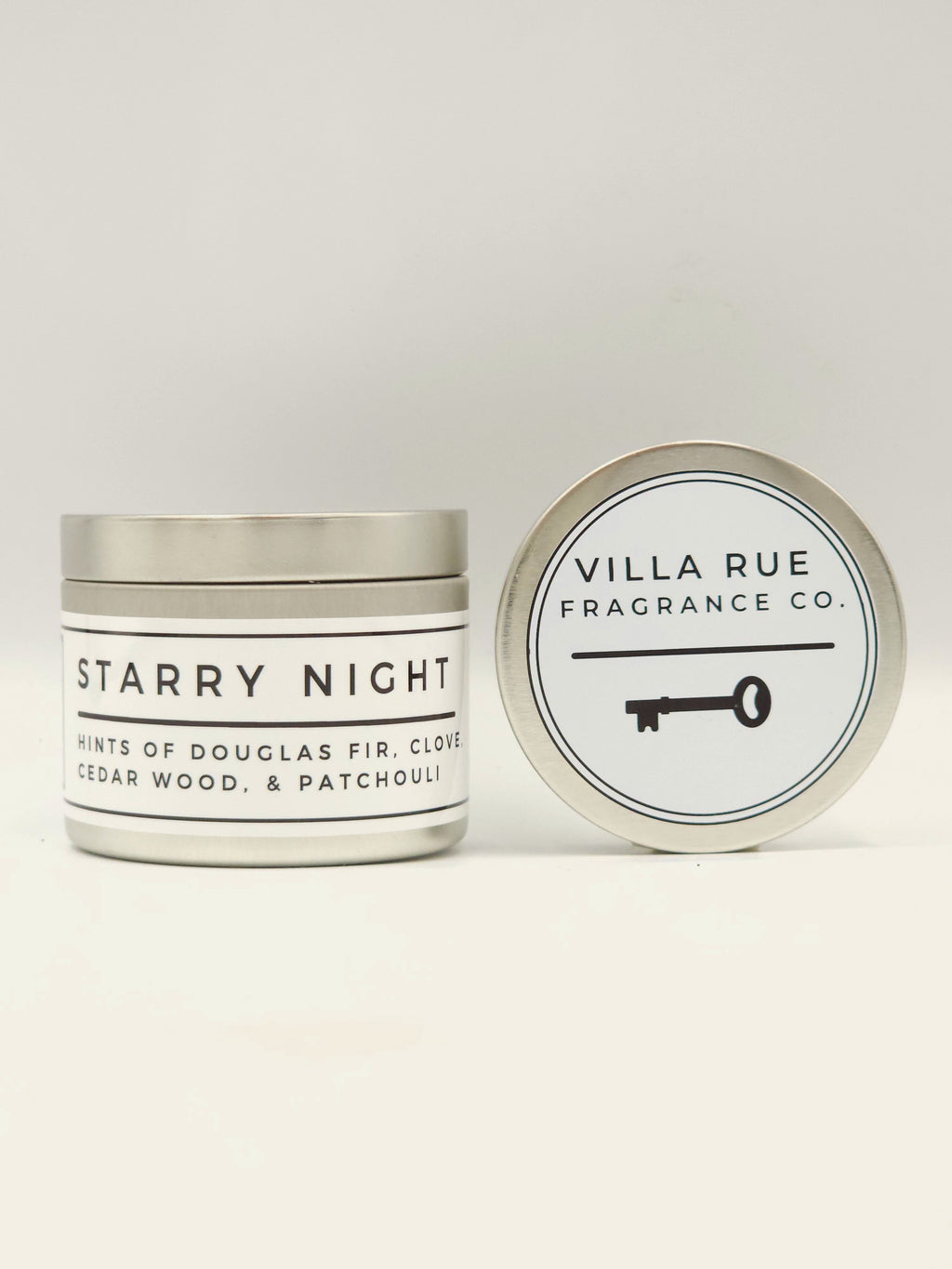 Villa Rue Starry Night soy candle — 4oz Tin