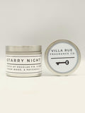 Villa Rue Starry Night soy candle — 4oz Tin