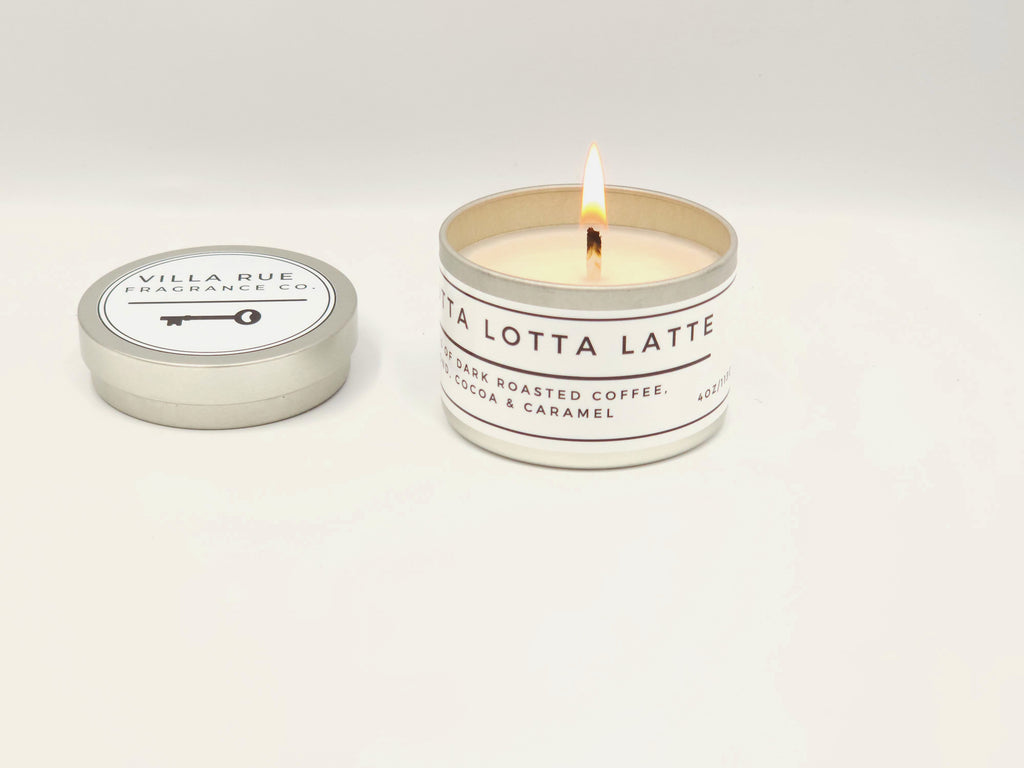 Villa Rue Lotta Lotta Latte soy candle — 4oz Tin