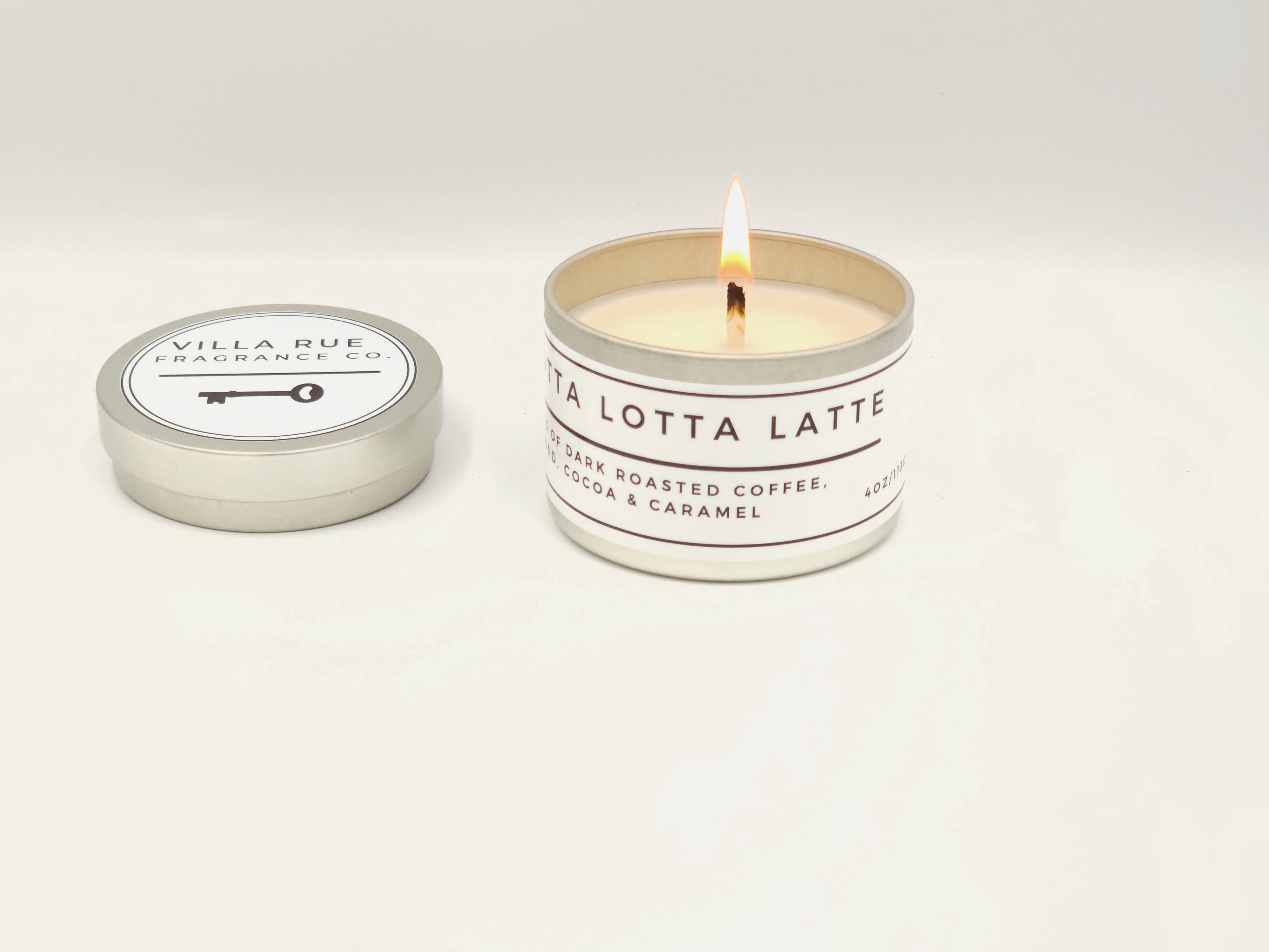 Villa Rue Lotta Lotta Latte soy candle — 4oz Tin
