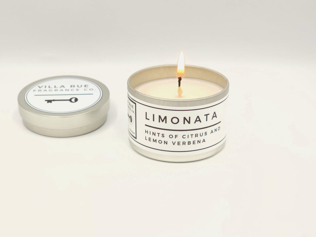 Villa Rue Limonata soy candle — 4oz Tin