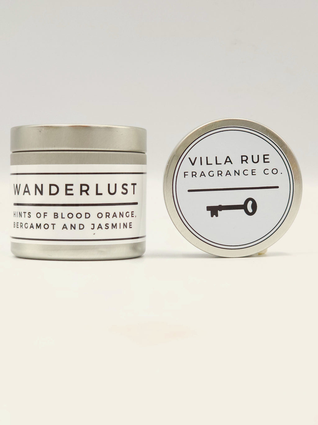 Villa Rue Wanderlust soy candle — 2oz Tin