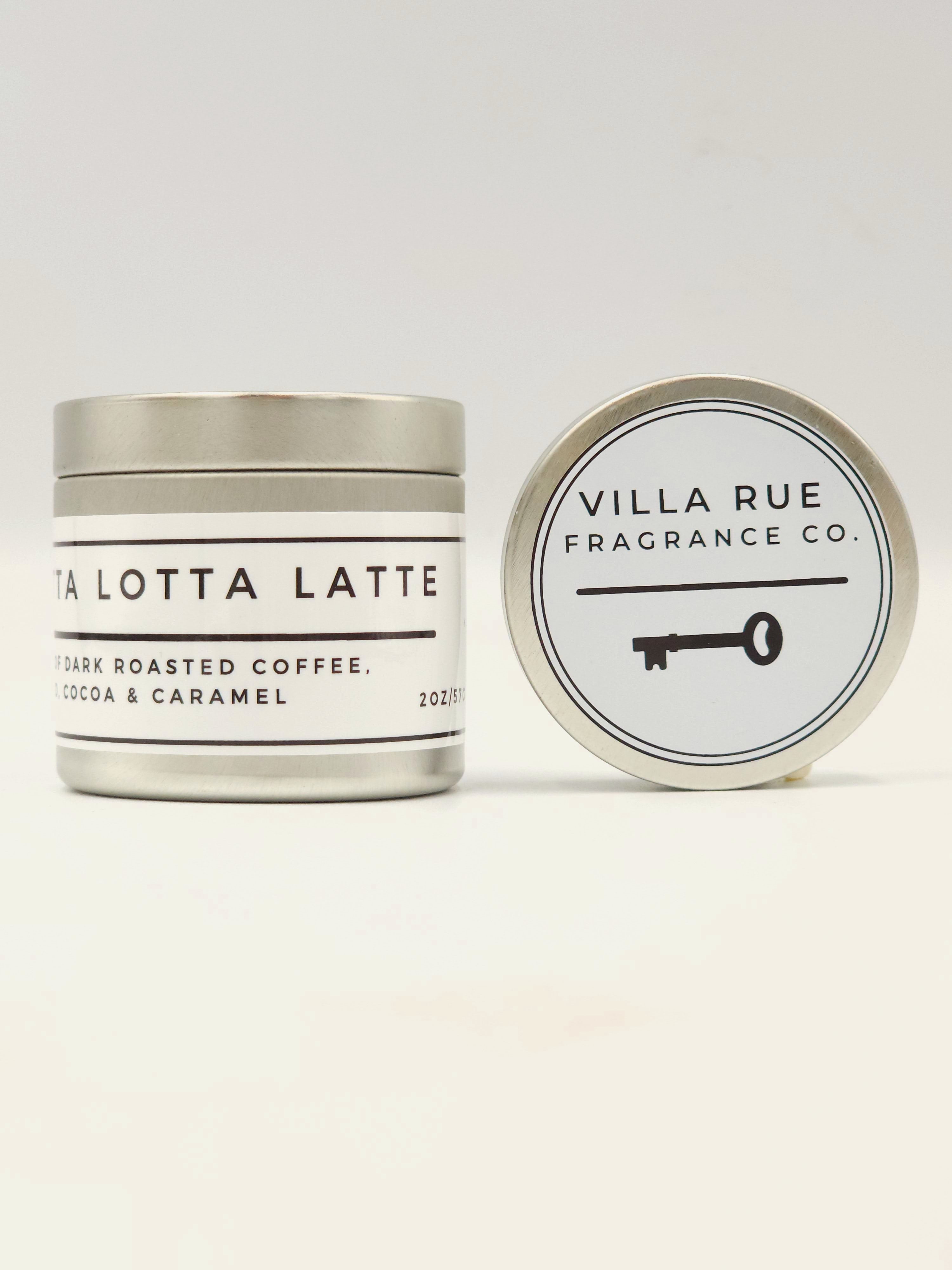 Villa Rue Lotta Lotta Latte soy candle — 2oz Tin
