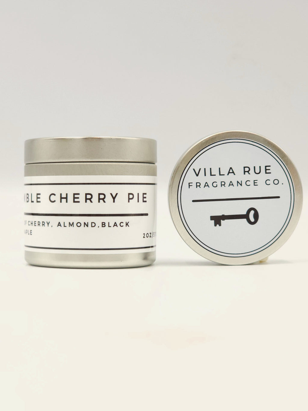 Villa Rue Humble Cherry Pie soy candle — 2oz Tin