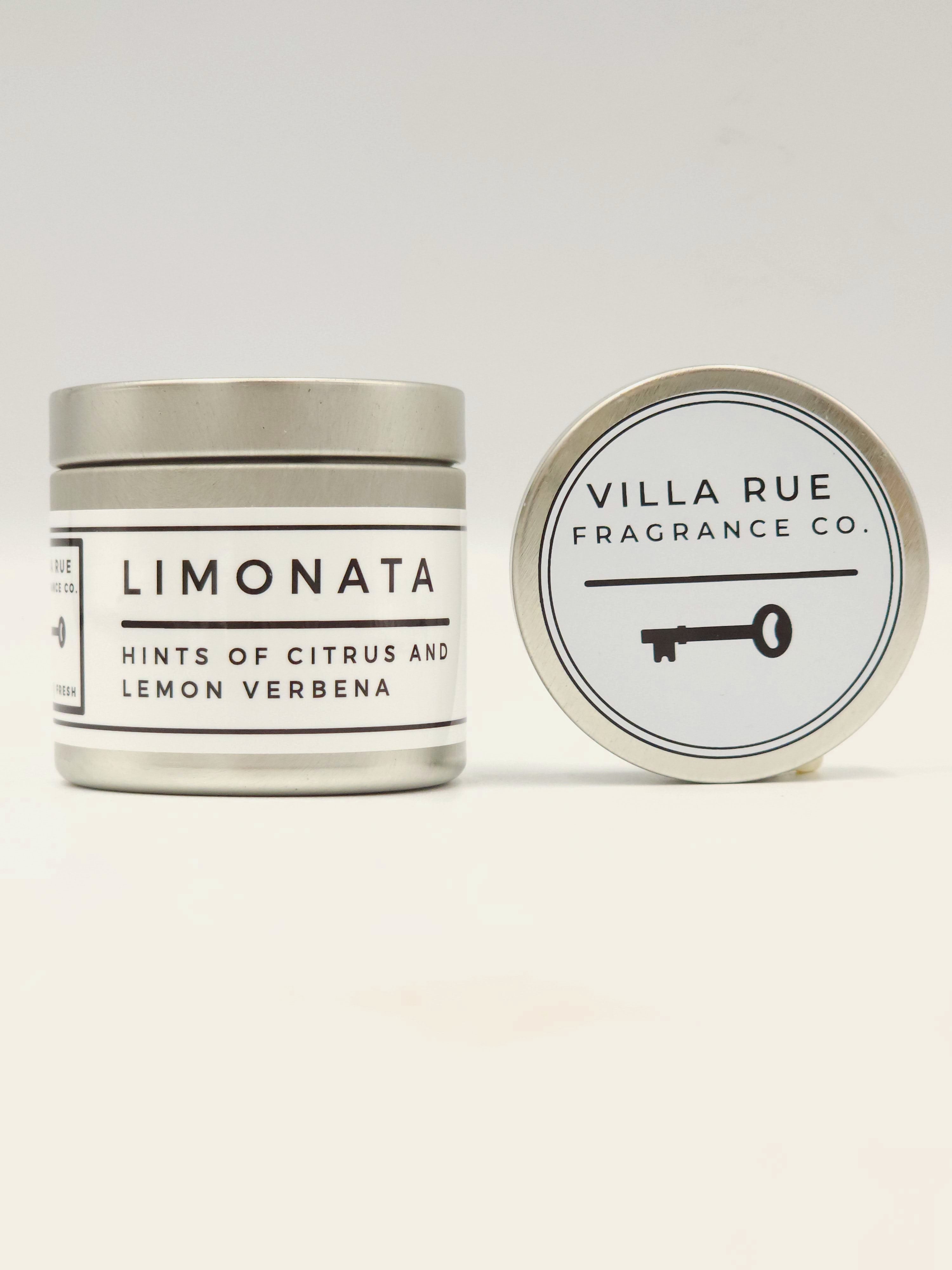 Villa Rue Limonata soy candle — 2oz Tin