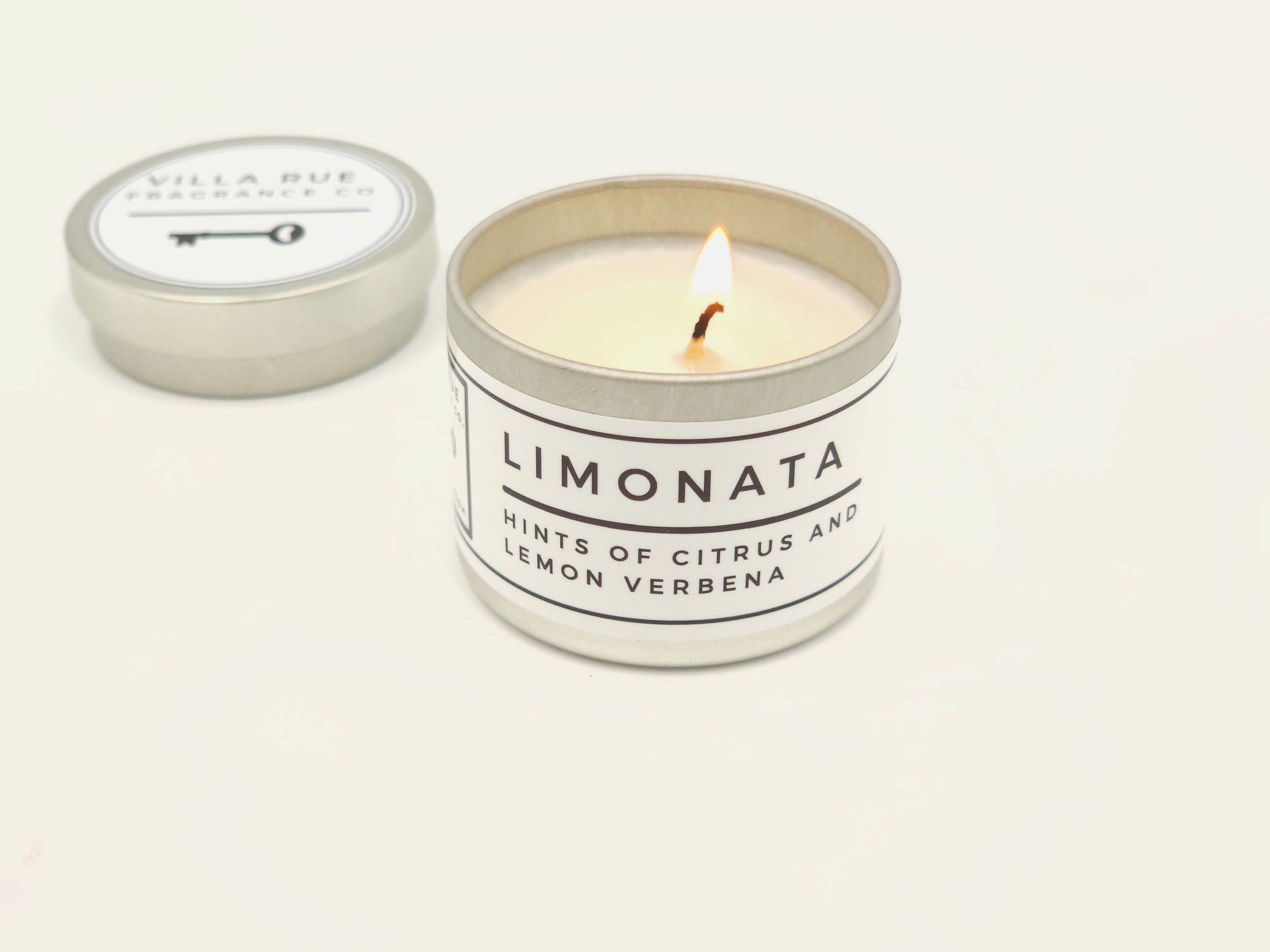 Villa Rue Limonata soy candle — 2oz Tin