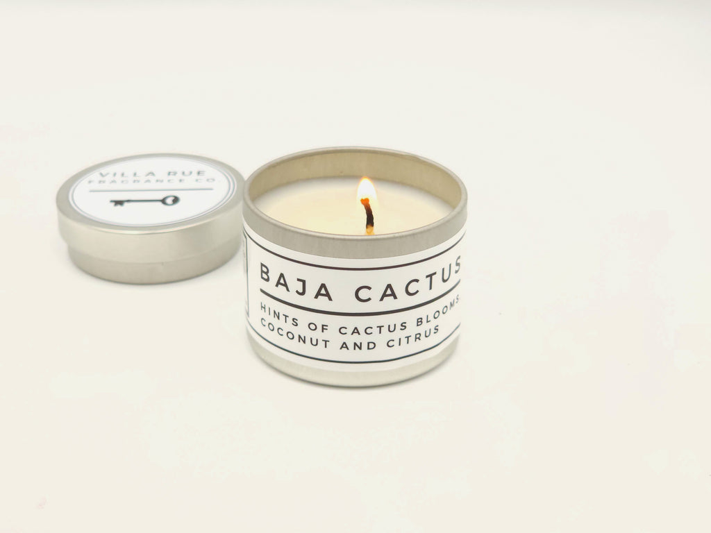 Villa Rue Baja Cactus soy candle — 2oz Tin