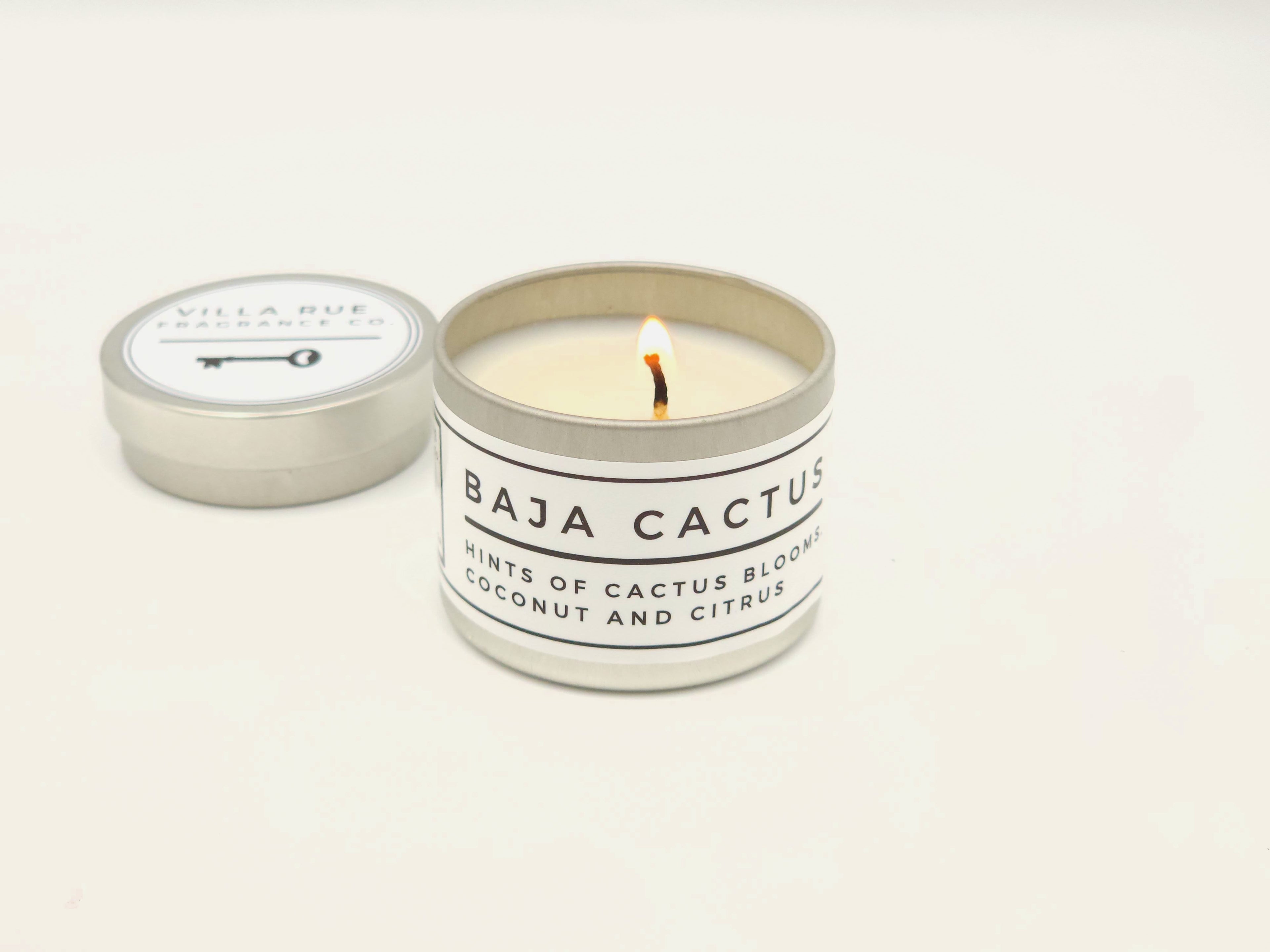 Villa Rue Baja Cactus soy candle — 2oz Tin