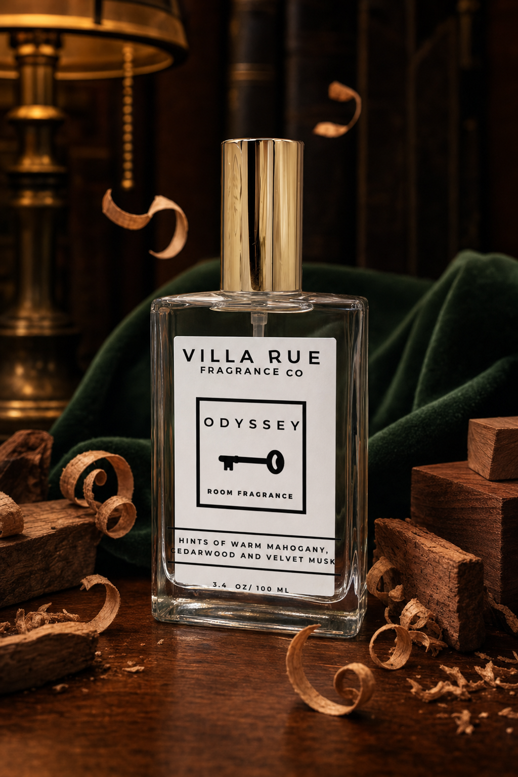 Villa Rue Odyssey room & body mist — themed scene