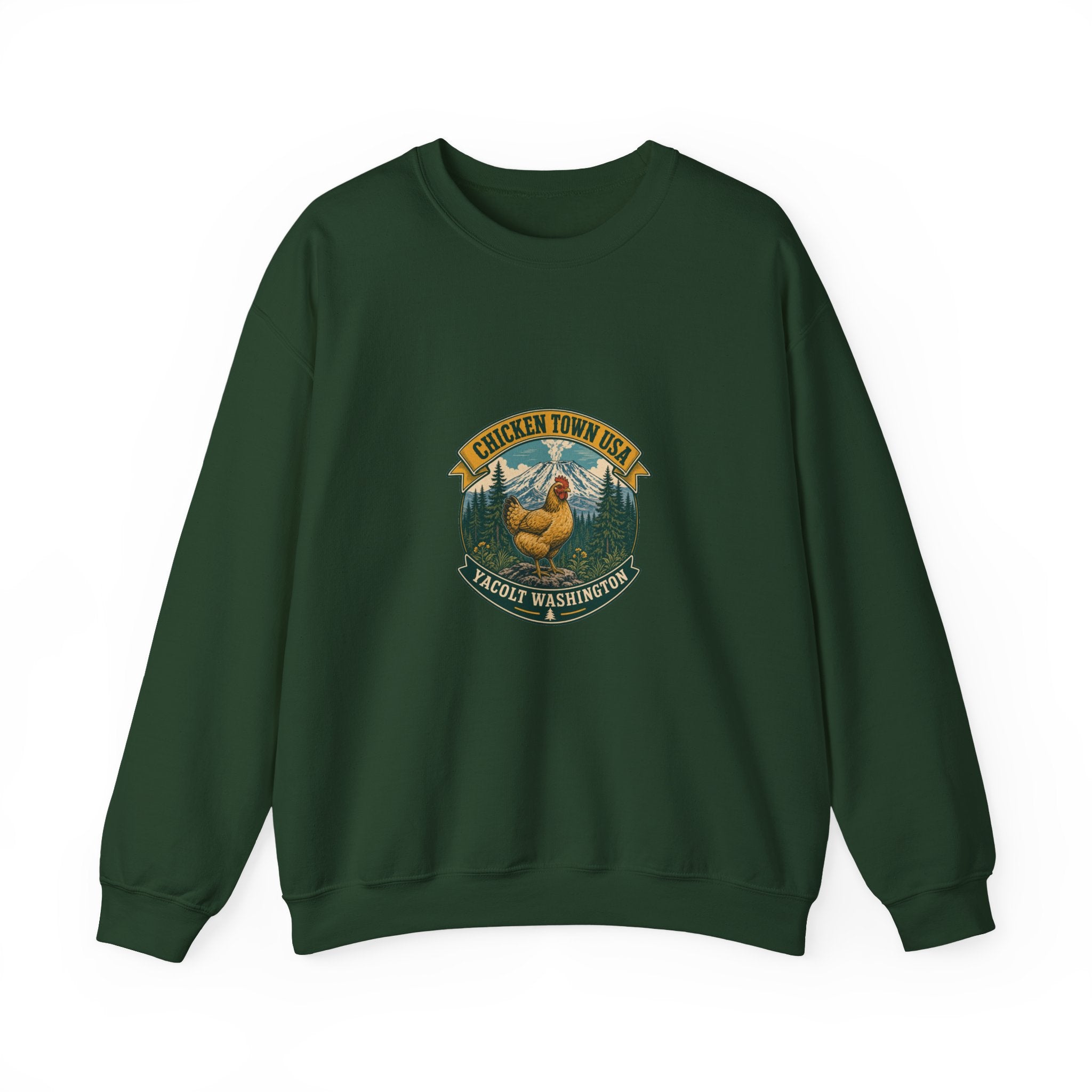 Chicken Town USA - Yacolt WA Crewneck Sweatshirt