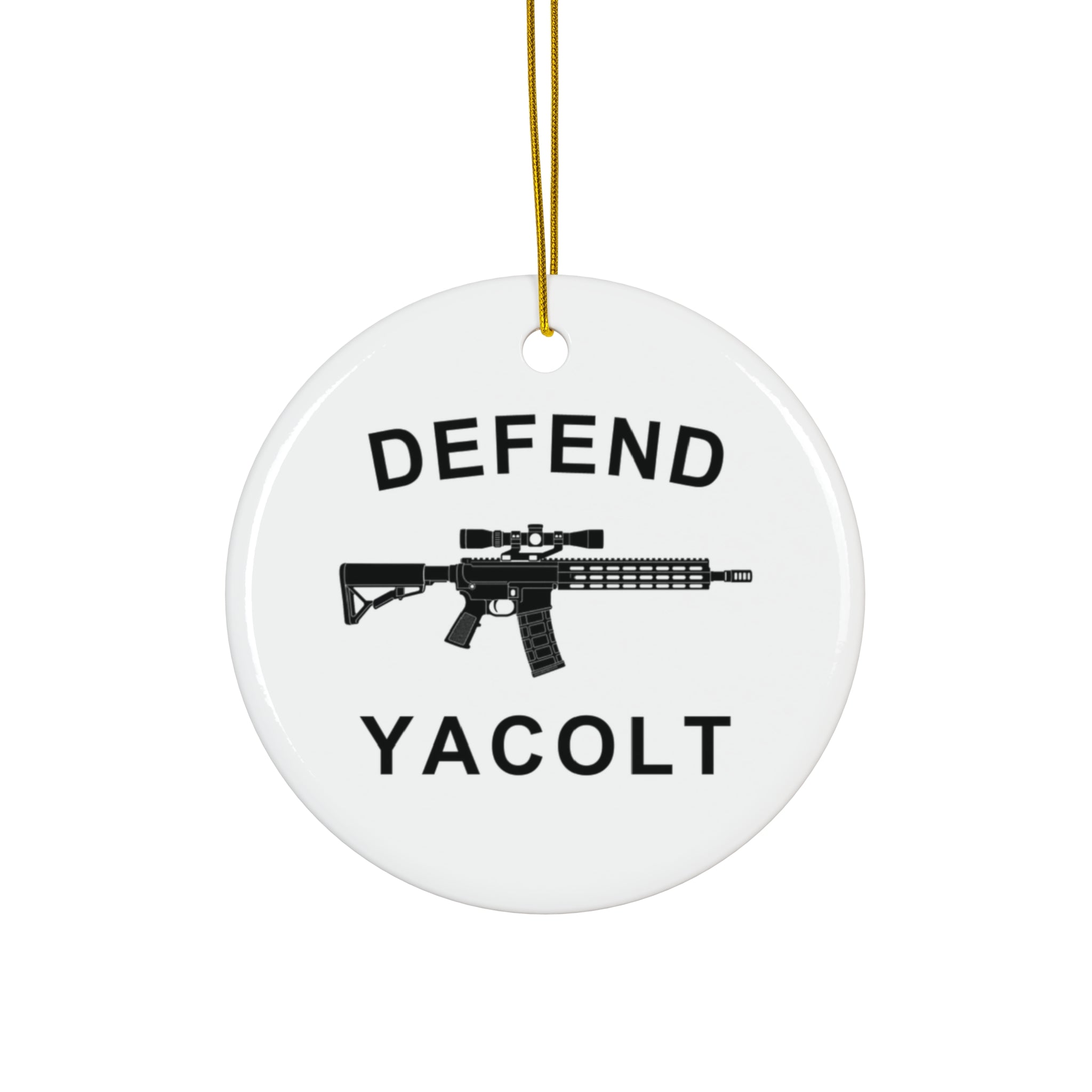 Defend Yacolt AR-15 Ceramic Ornament
