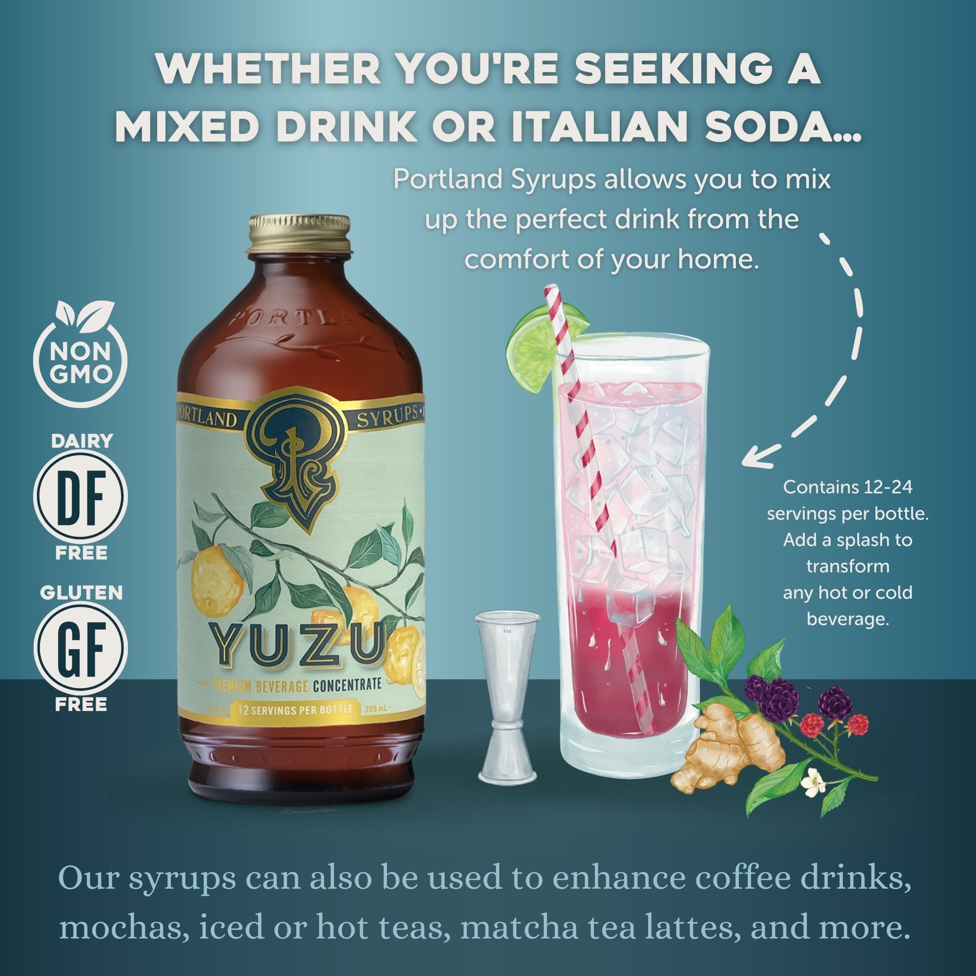 Portland Syrups Yuzu Syrup 12oz