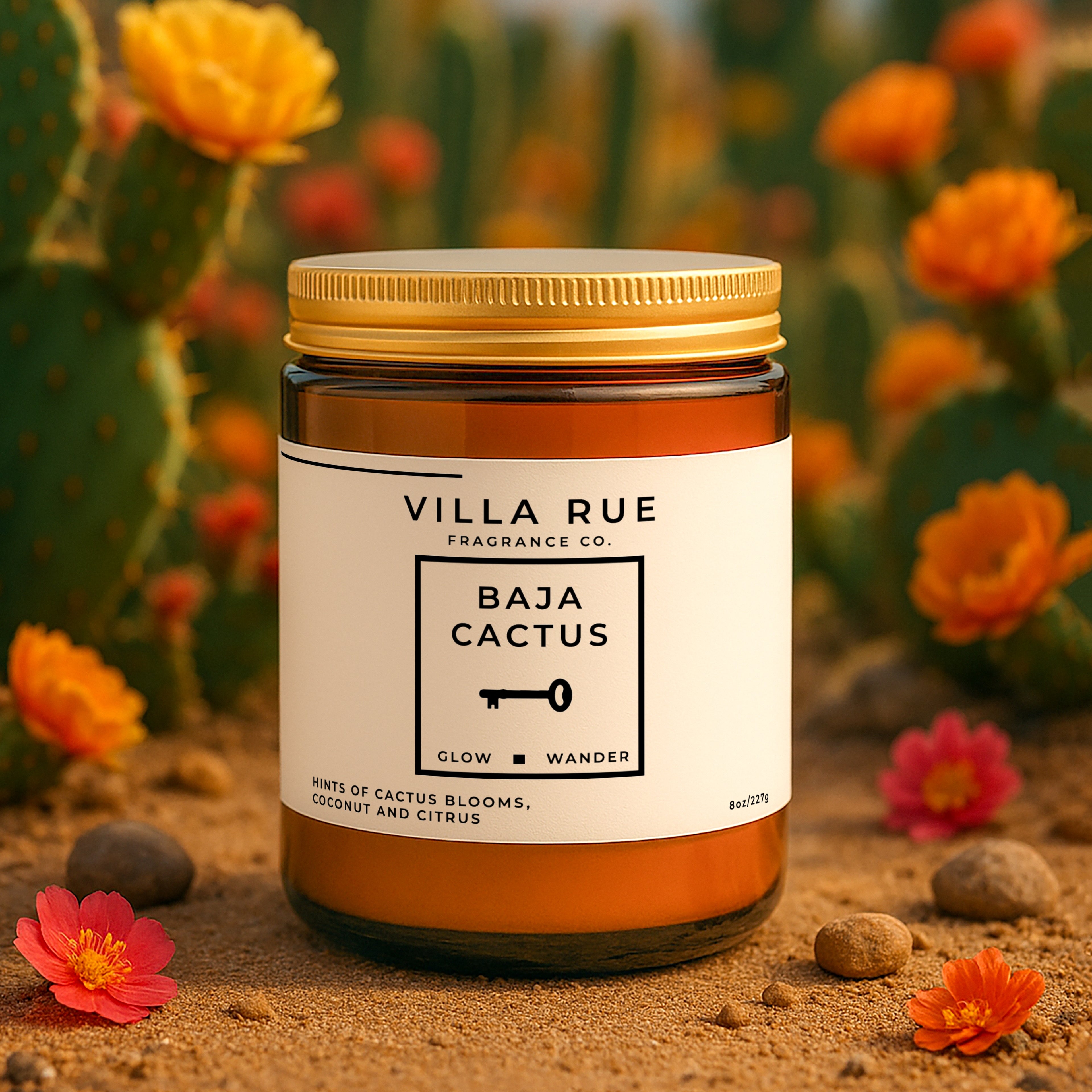 Villa Rue Baja Cactus candle