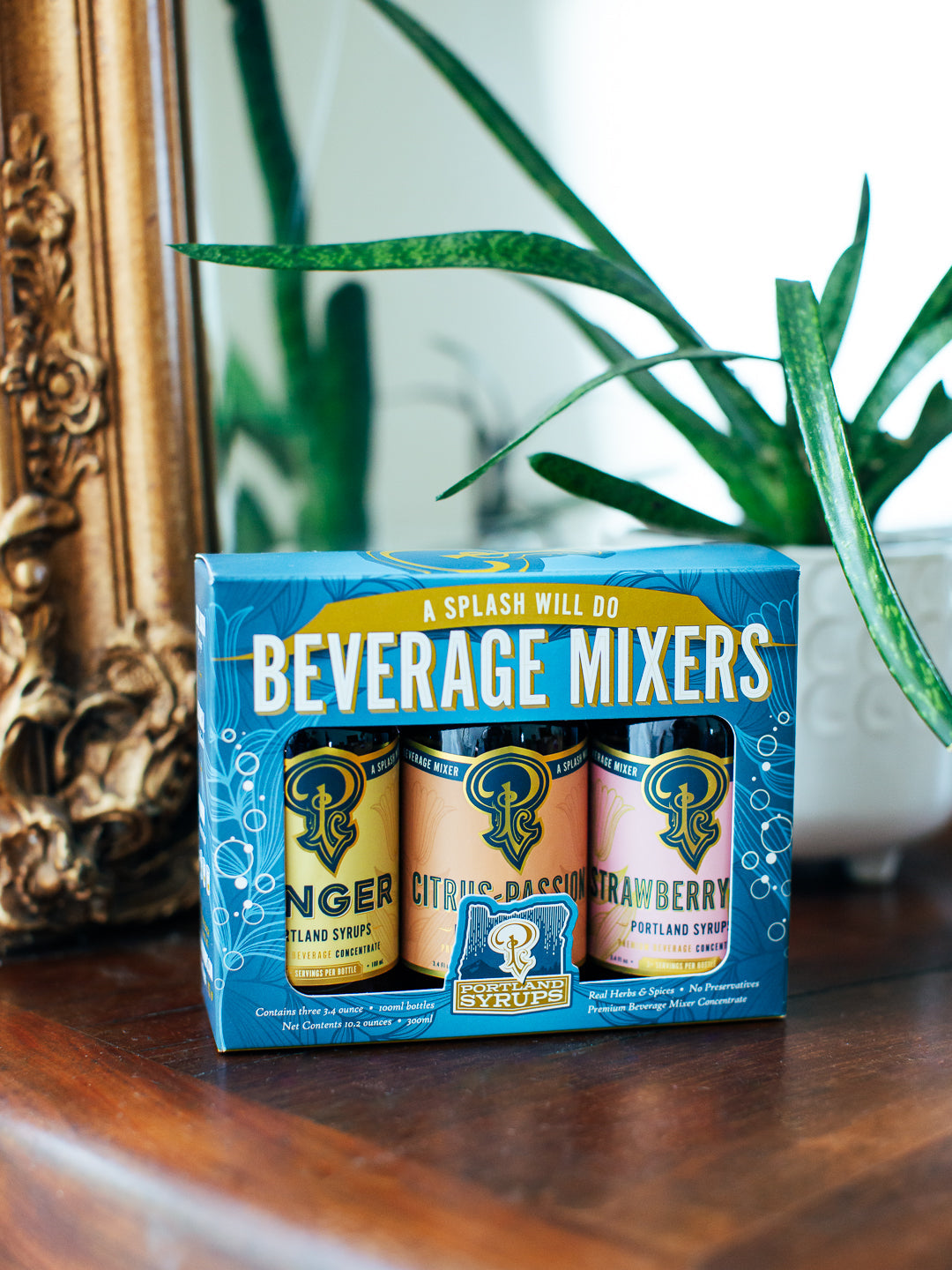 Portland Syrups Blue Variety Gift Set, 3-Pack Sampler