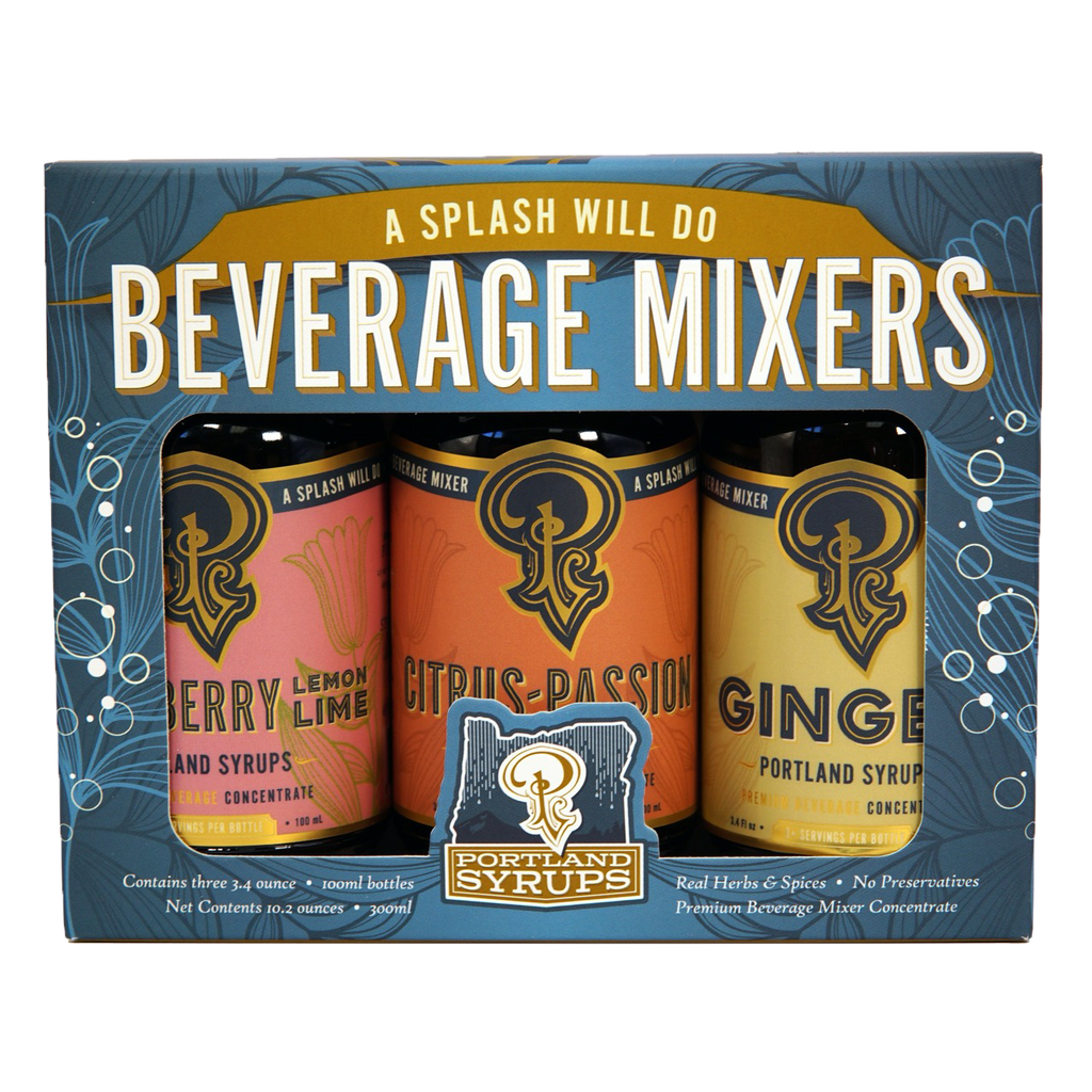 Portland Syrups Blue Variety Gift Set, 3-Pack Sampler