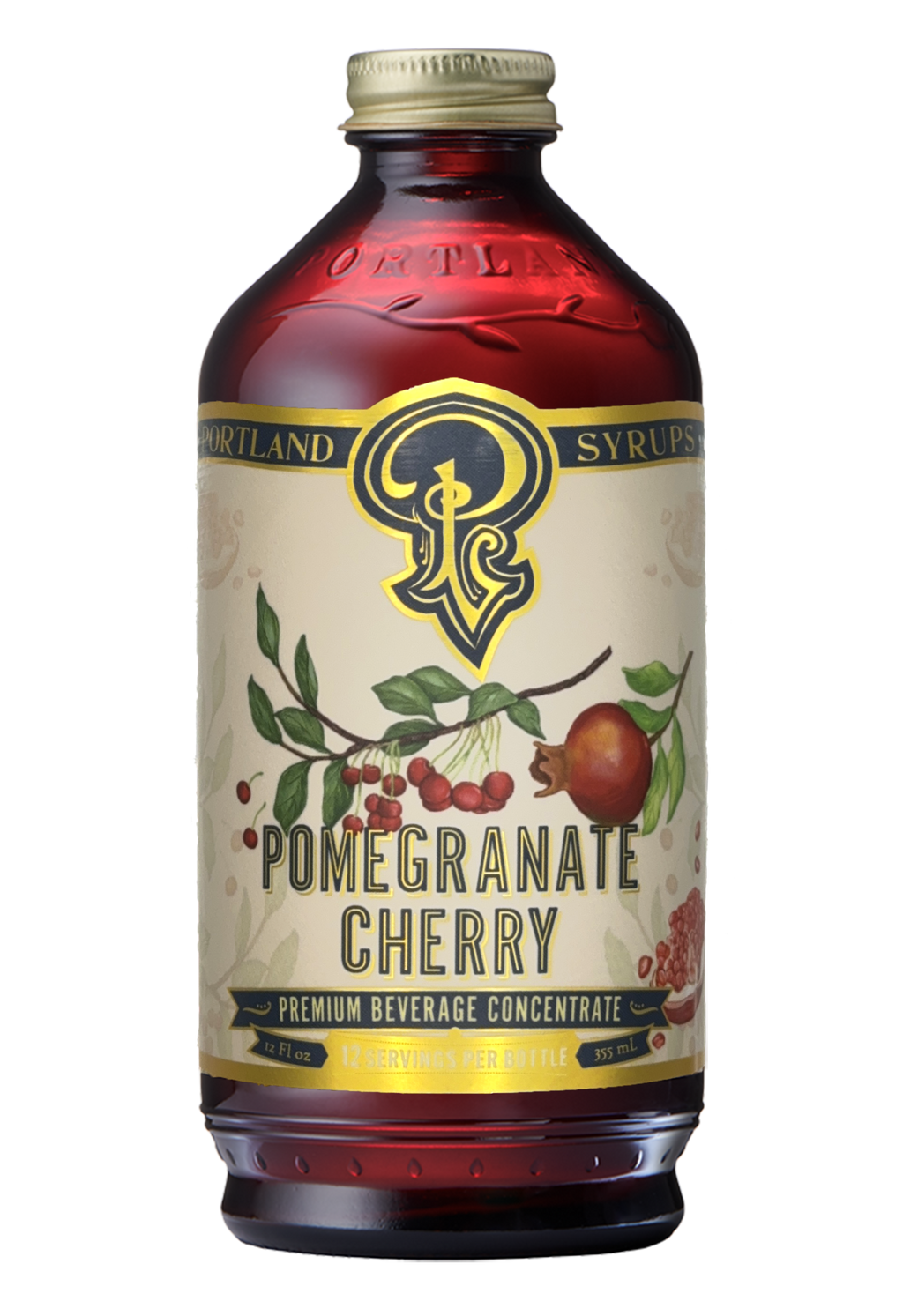 Portland Syrups Pomegranate Cherry Syrup 12oz