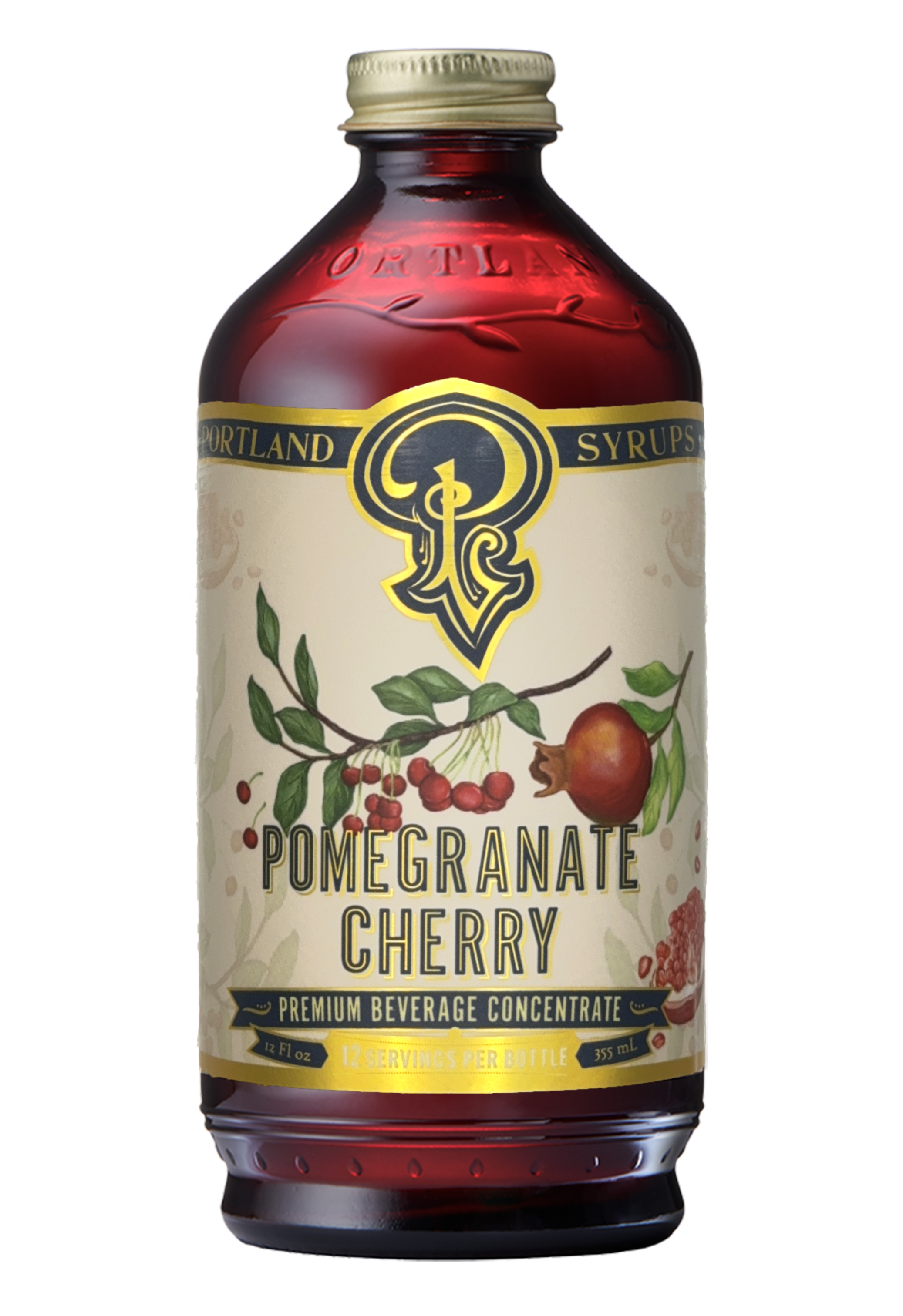 Portland Syrups Pomegranate Cherry Syrup 12oz