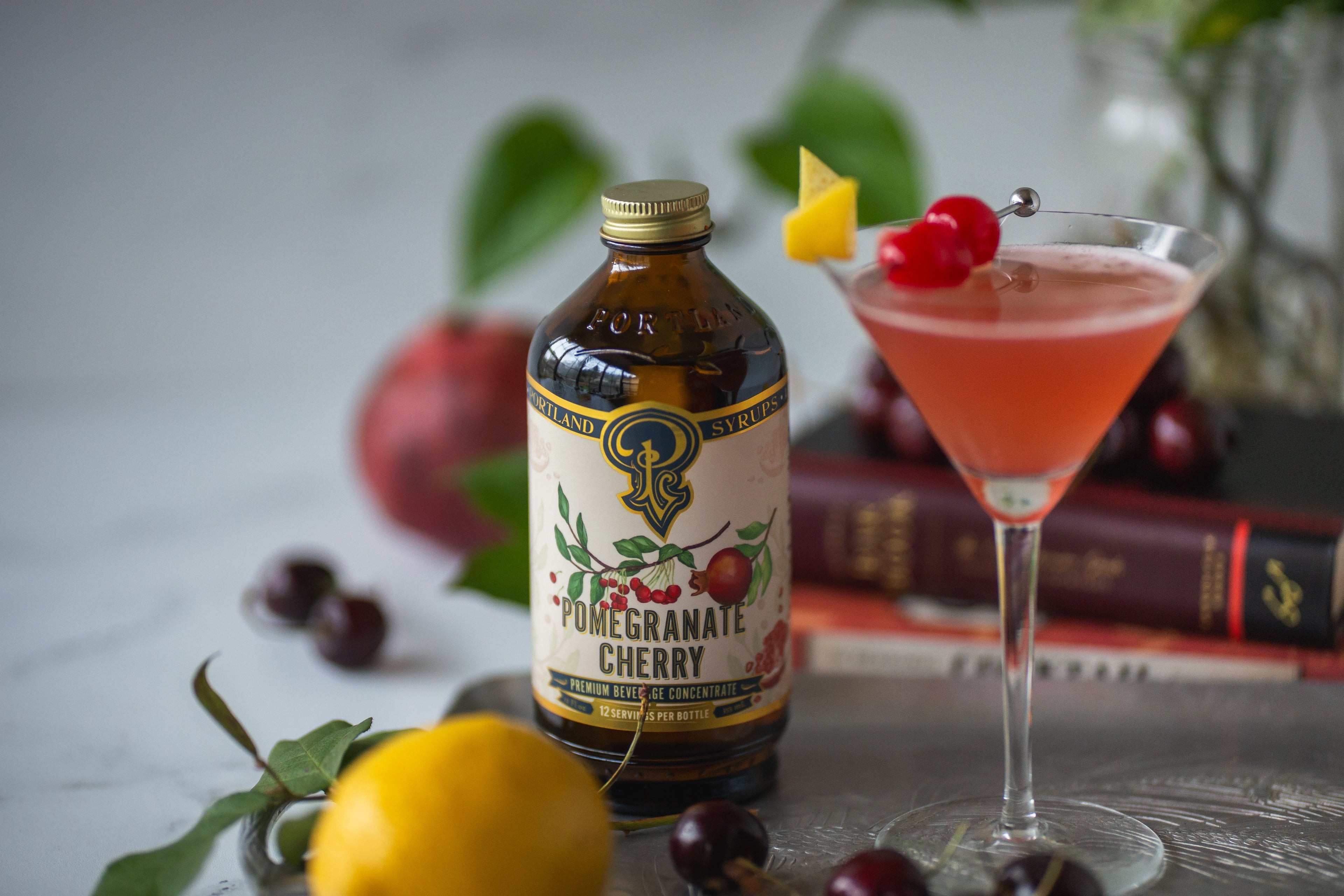 Portland Syrups Pomegranate Cherry Syrup 12oz