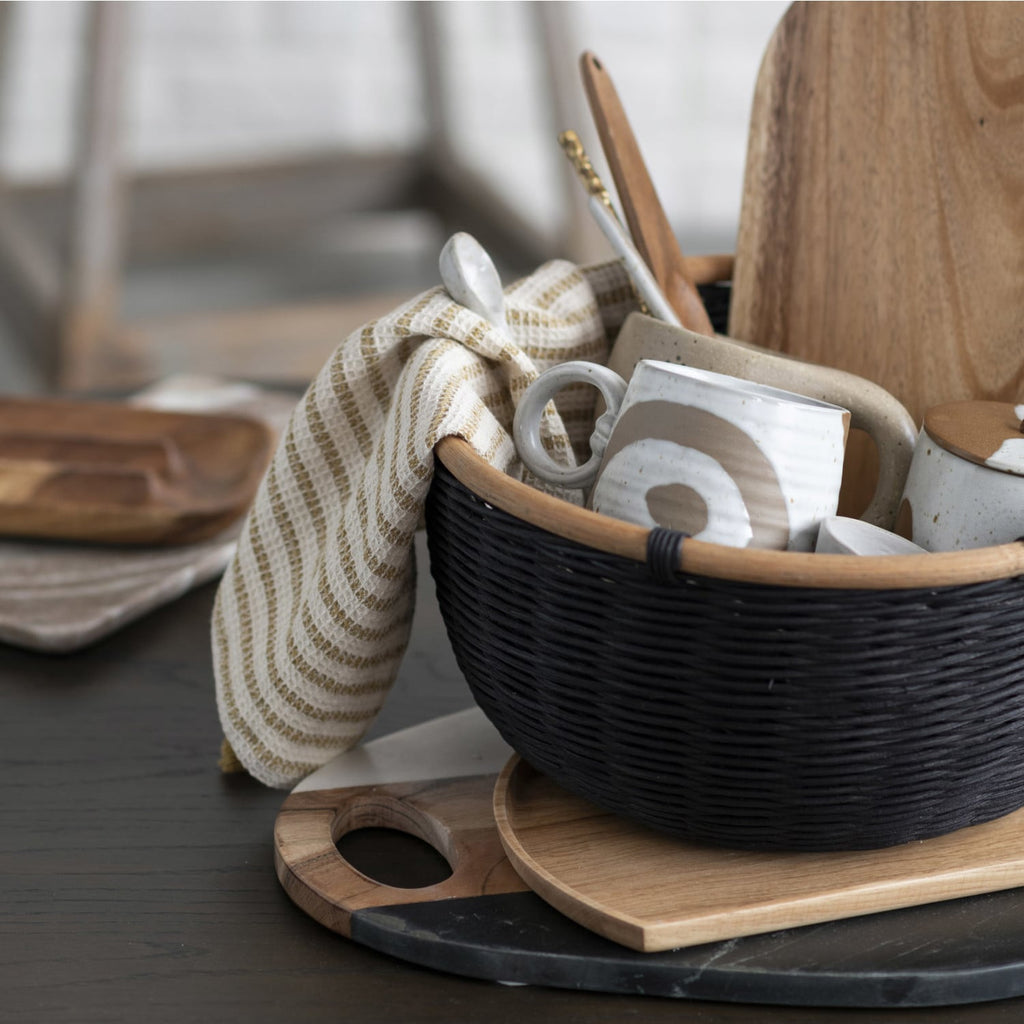 Classic Double Striped Kitchen Towel