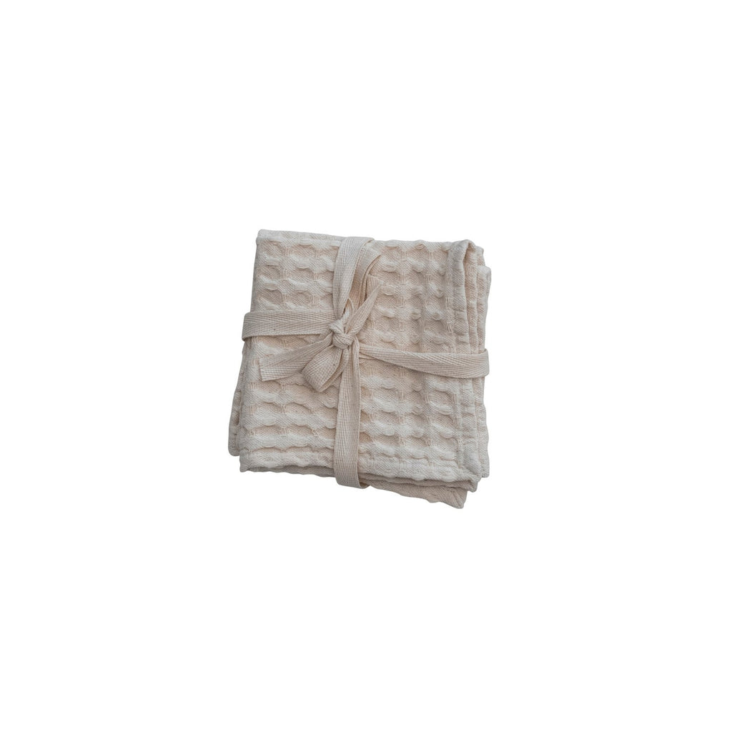 Cream Waffle Weave Dish Towel
