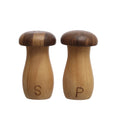 Natural Rubberwood Salt Shaker Set