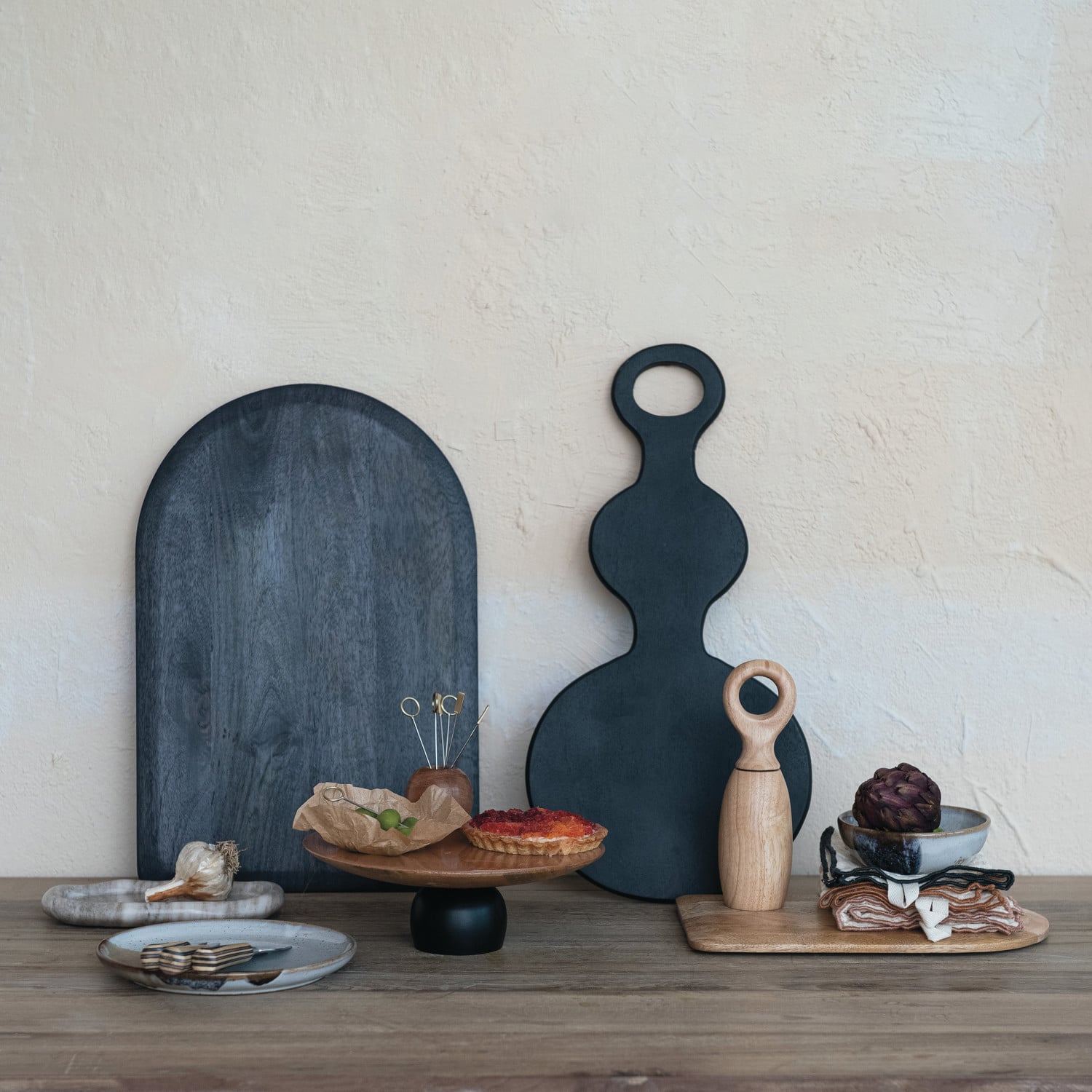 Rubberwood Salt and Pepper Mill