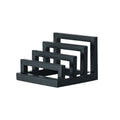 Triple Section Black Metal Countertop Stand