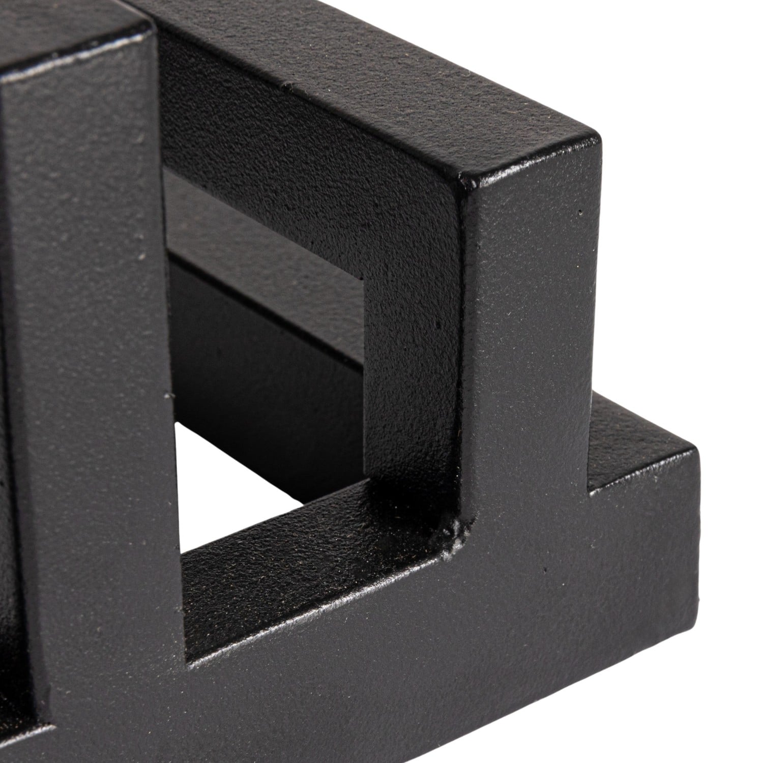 Triple Section Black Metal Countertop Stand