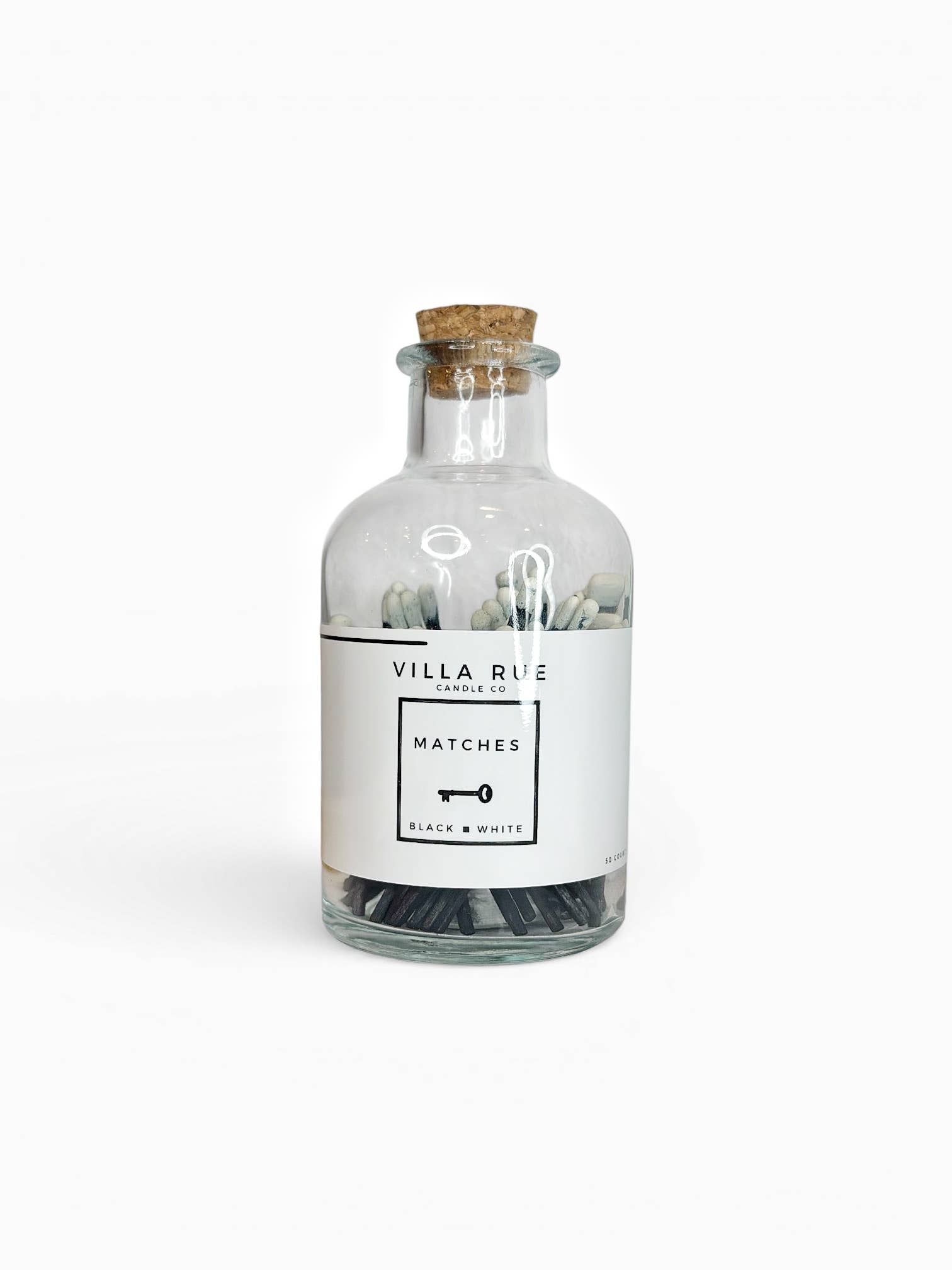 Villa Rue artisanal apothecary jar matches