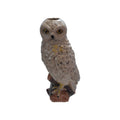 Hand-Painted Stoneware Owl Vase