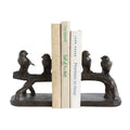 Antiqued Bird Cast Bookends