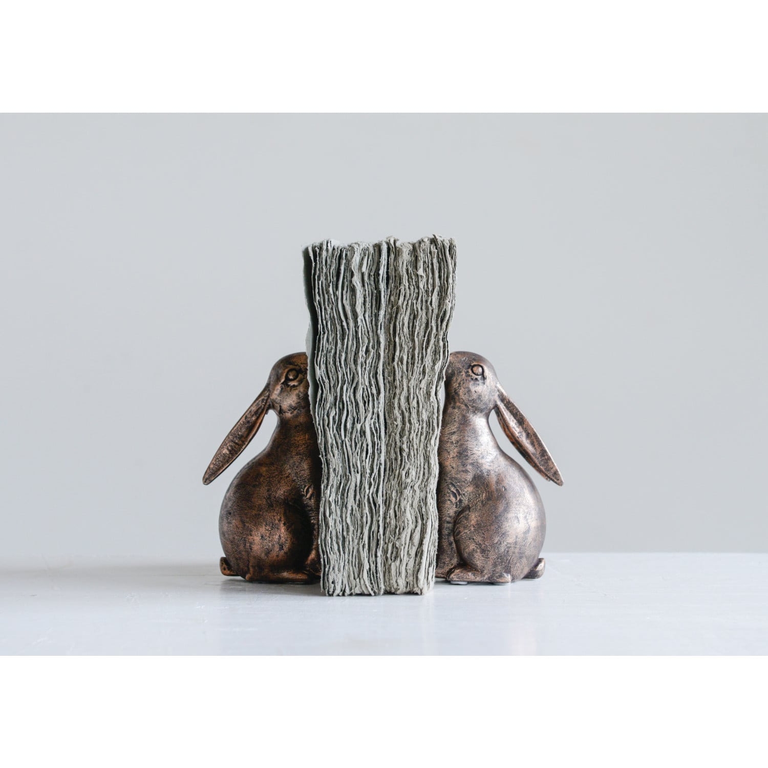 Whimsical Bunny Bookends Pair