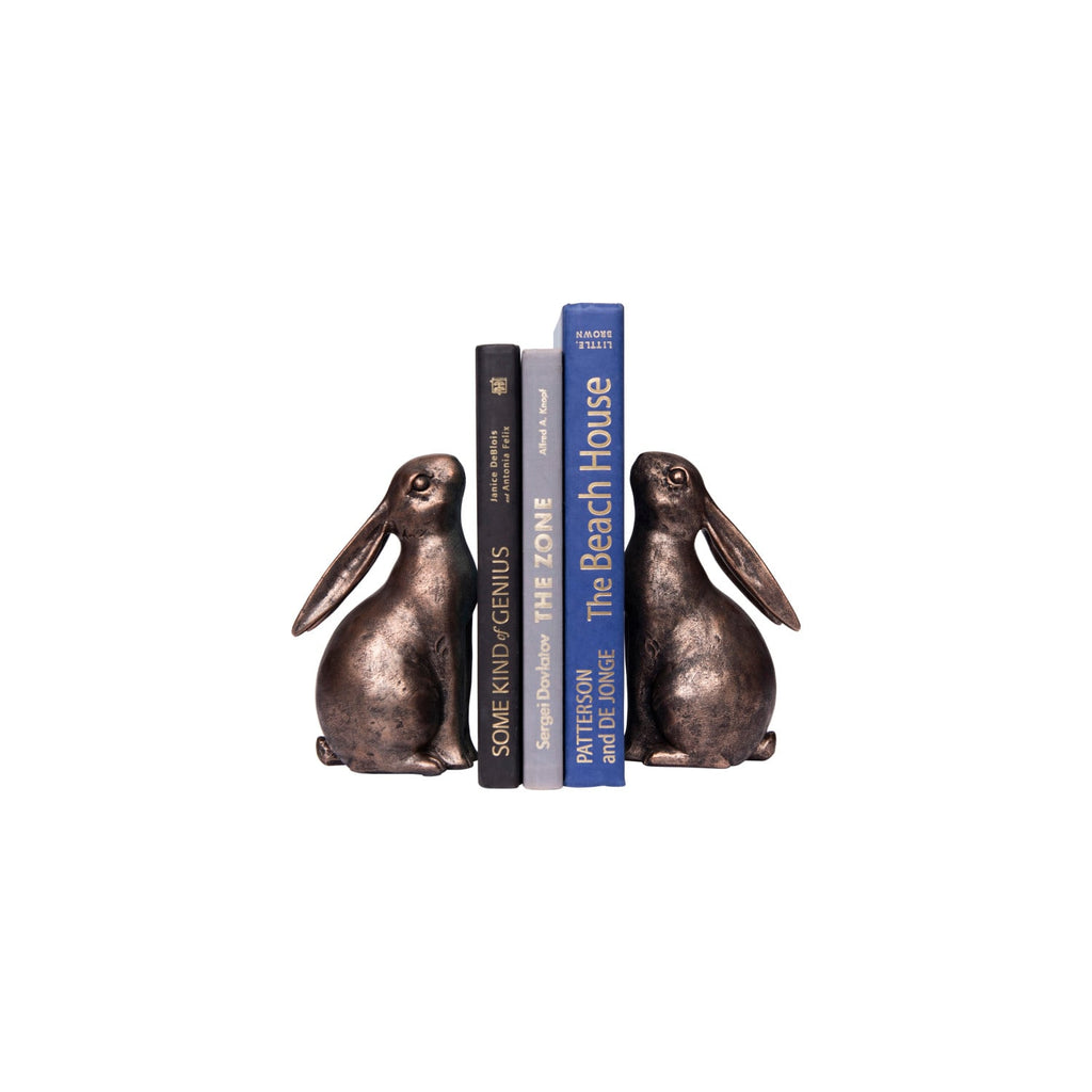 Whimsical Bunny Bookends Pair