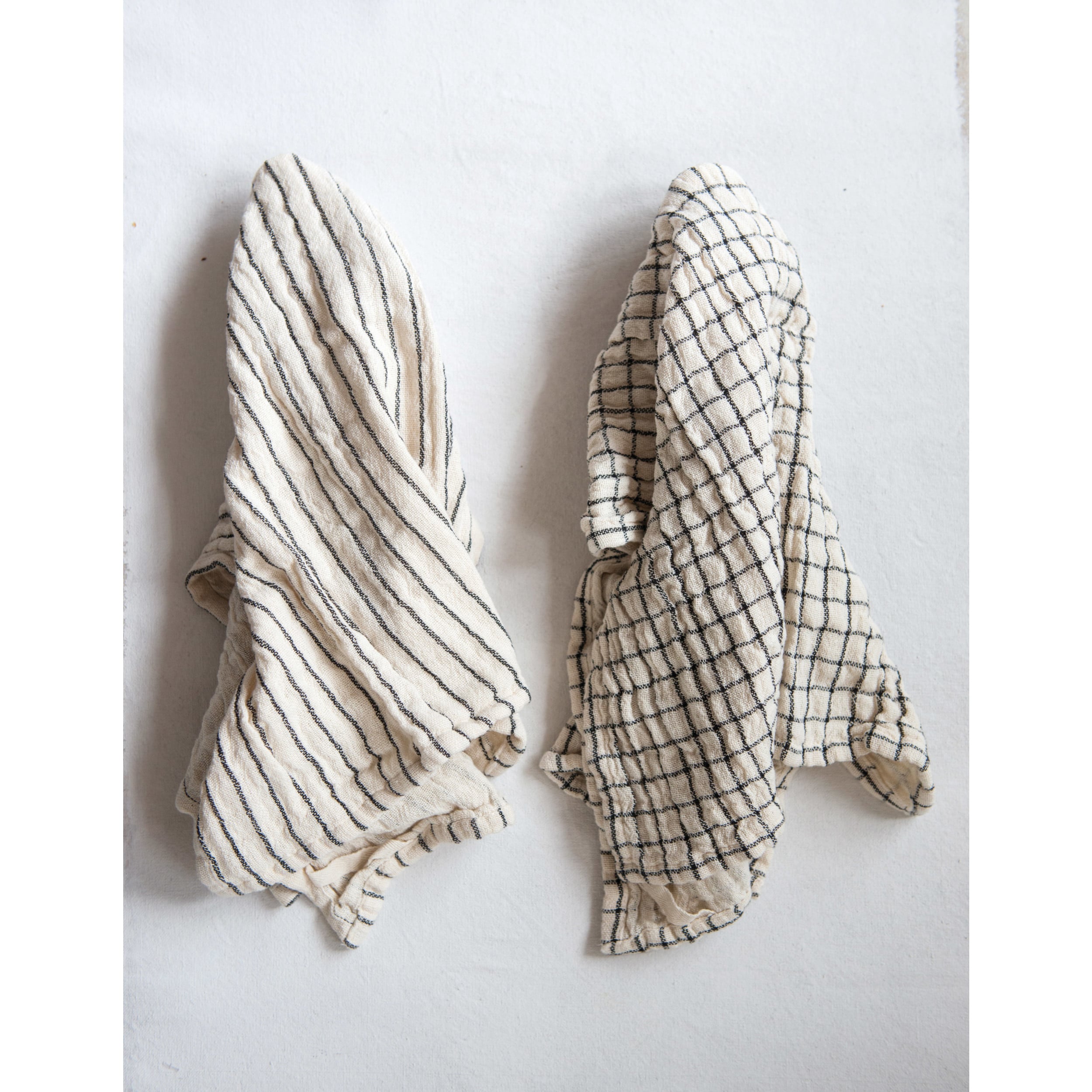 Neutral Stripe Cotton Tea Towel