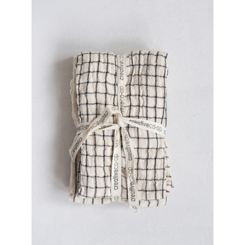 Neutral Stripe Cotton Tea Towel