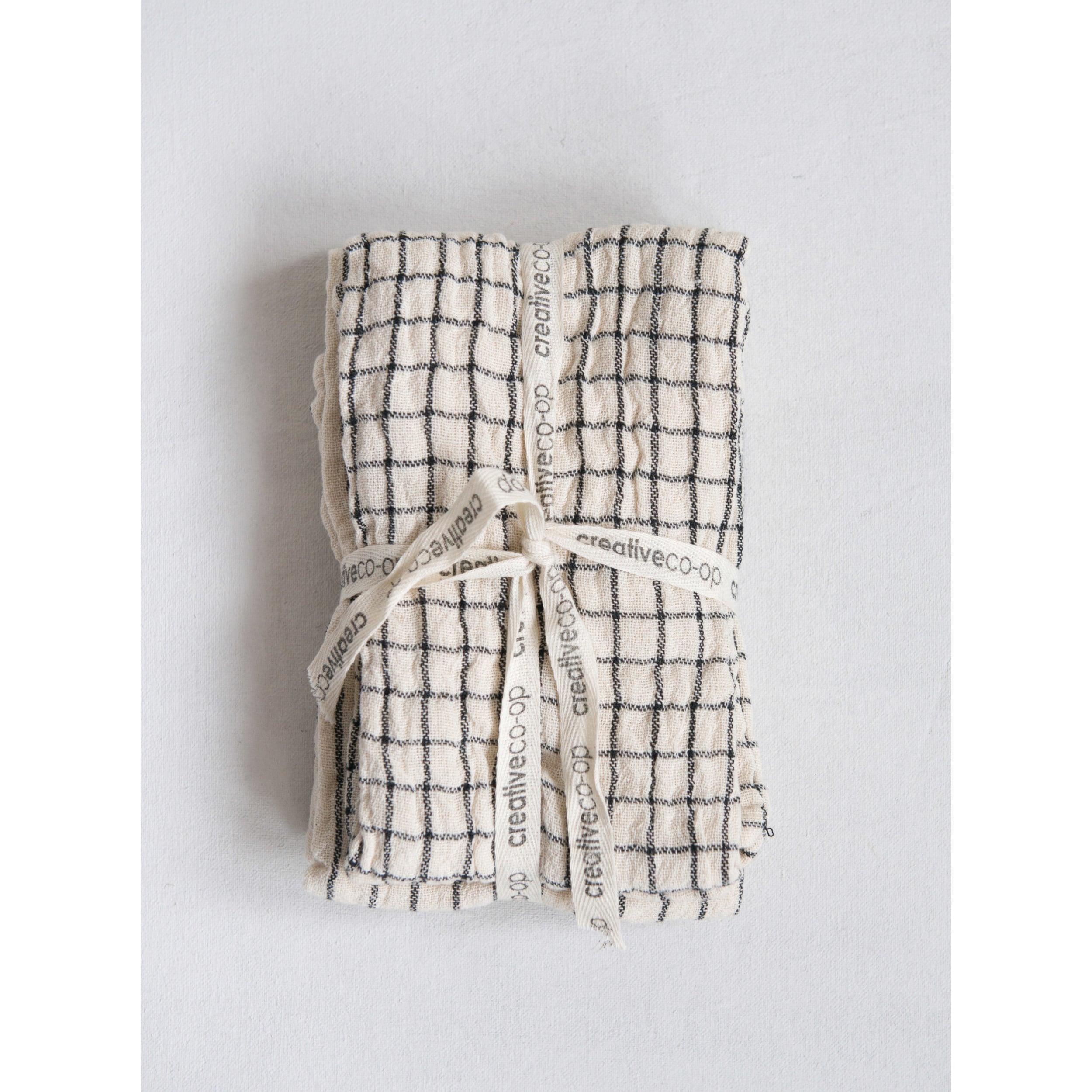 Neutral Stripe Cotton Tea Towel