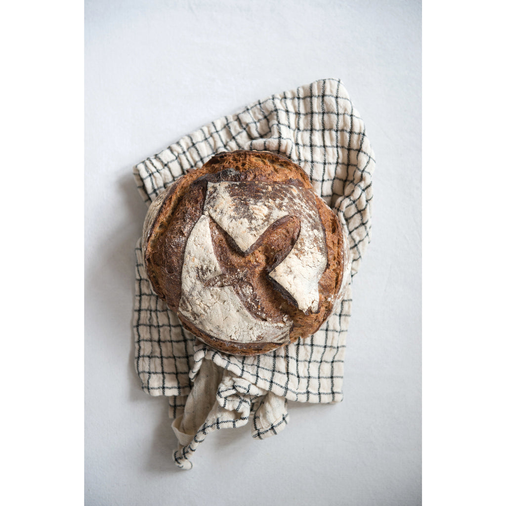Neutral Stripe Cotton Tea Towel