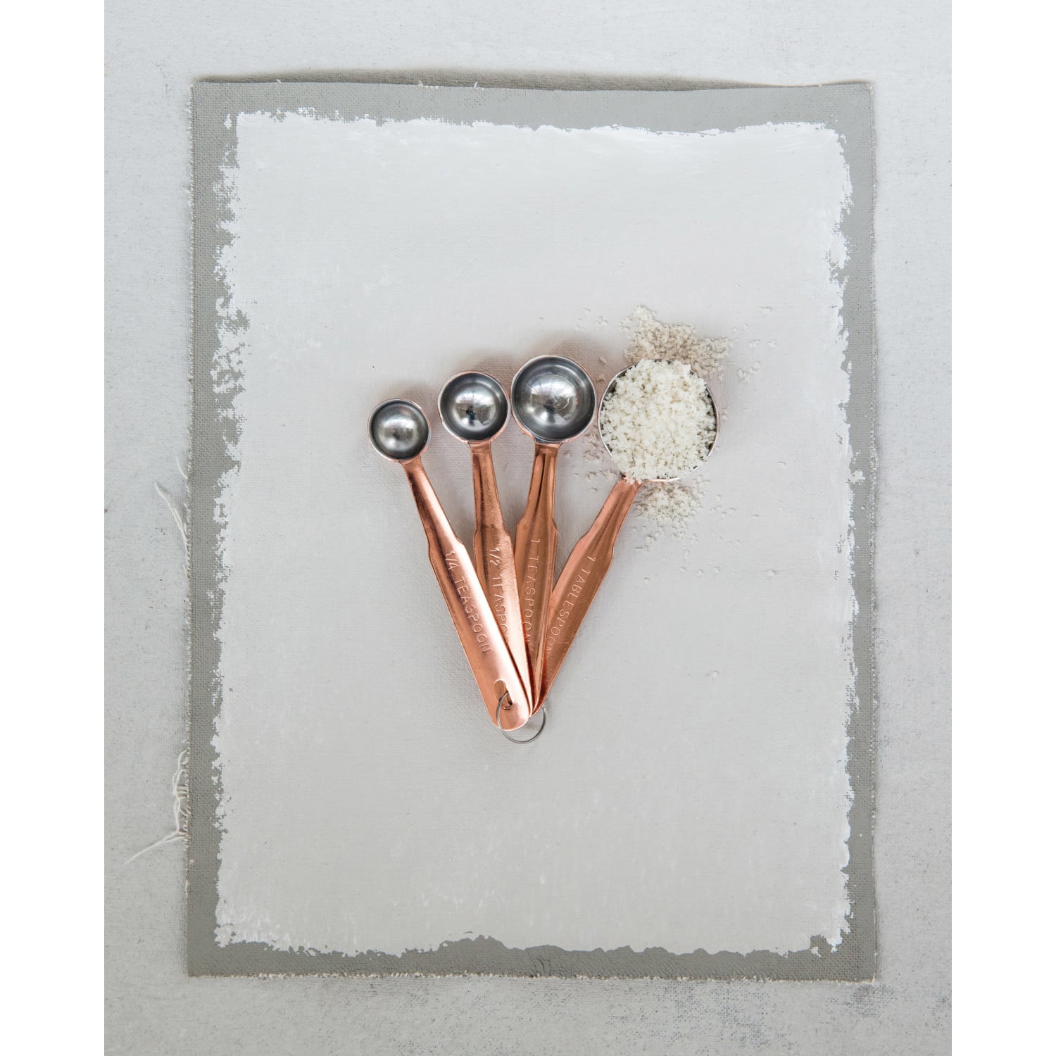 Copper-Finish Stainless Steel Measuring Spoons Set
