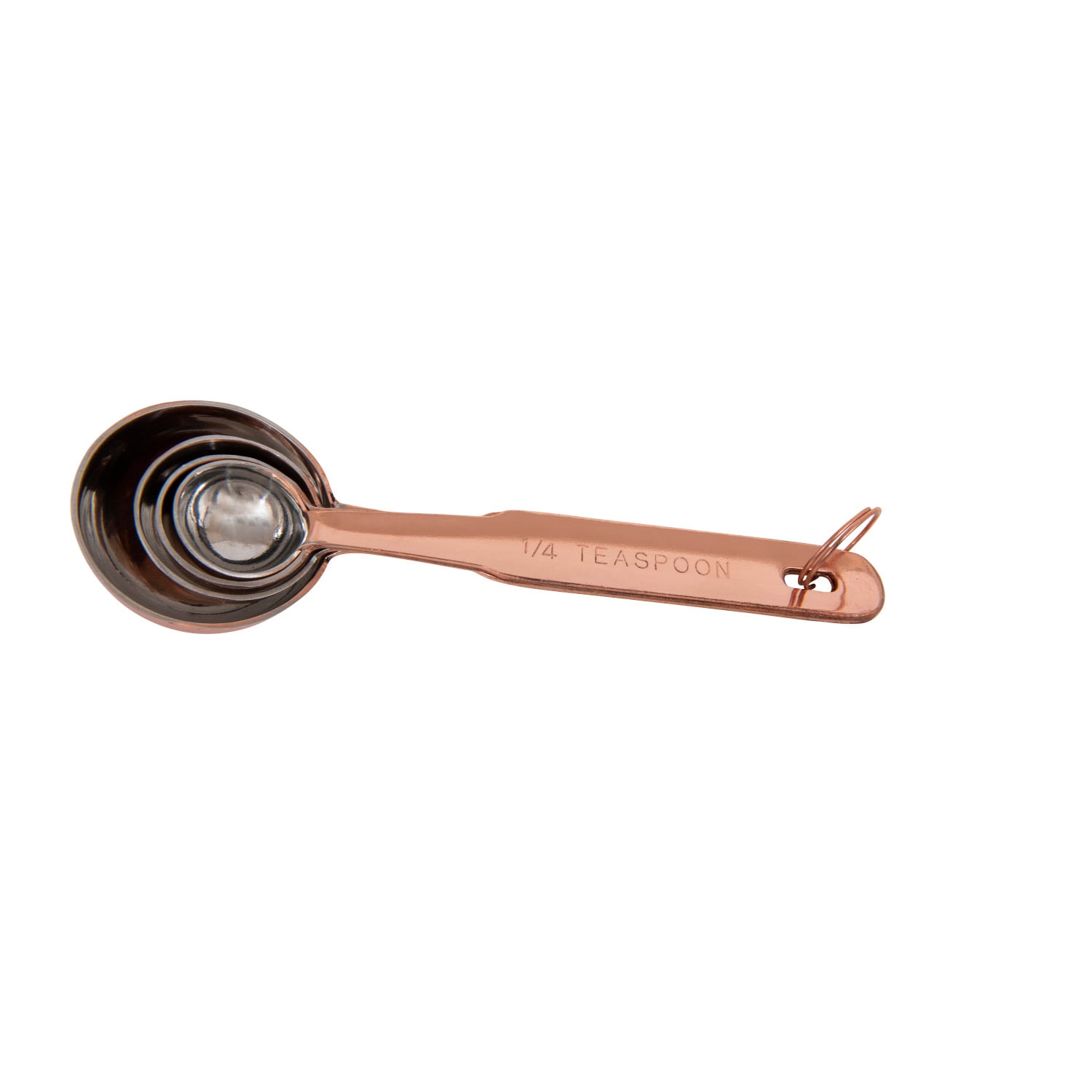 Copper-Finish Stainless Steel Measuring Spoons Set