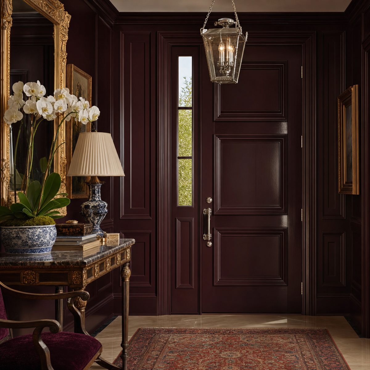 Wise Owl One Hour Enamel — Dark Mahogany — styled room