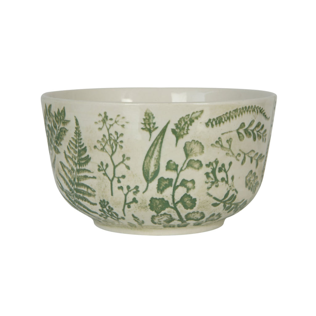 Stamped Green Stoneware Accent Plate