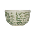 Stamped Green Stoneware Accent Plate
