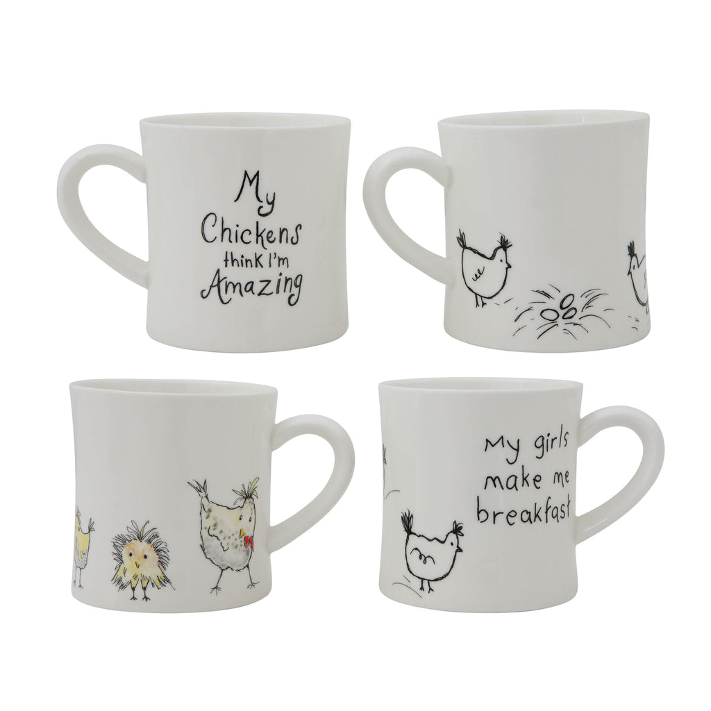 Country Chicken Stoneware Mug — Amazing